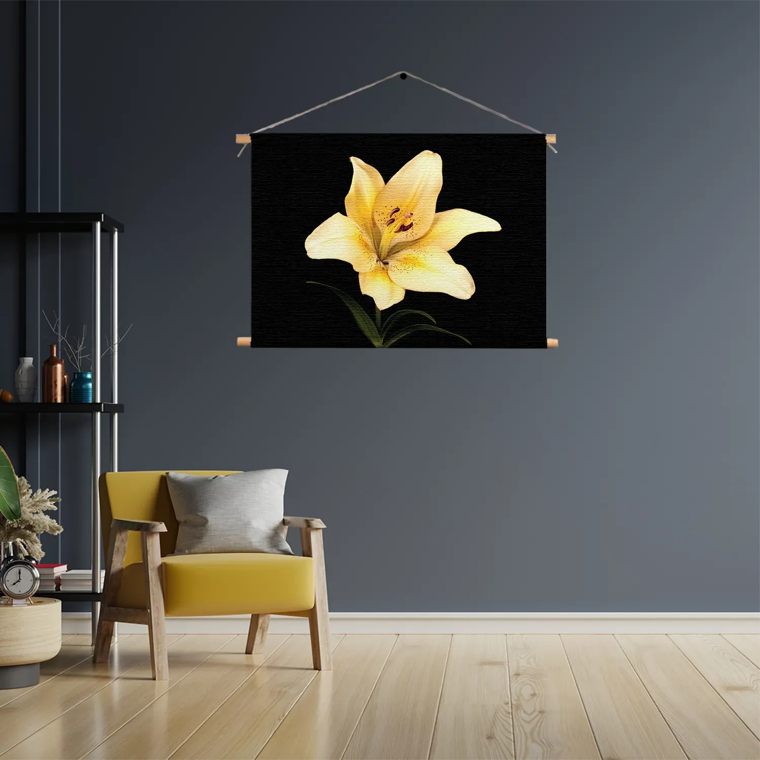 Textielposter Witte Lelie Rechthoek Horizontaal Template TP 50 70 Horizontaal Natuur 52 3