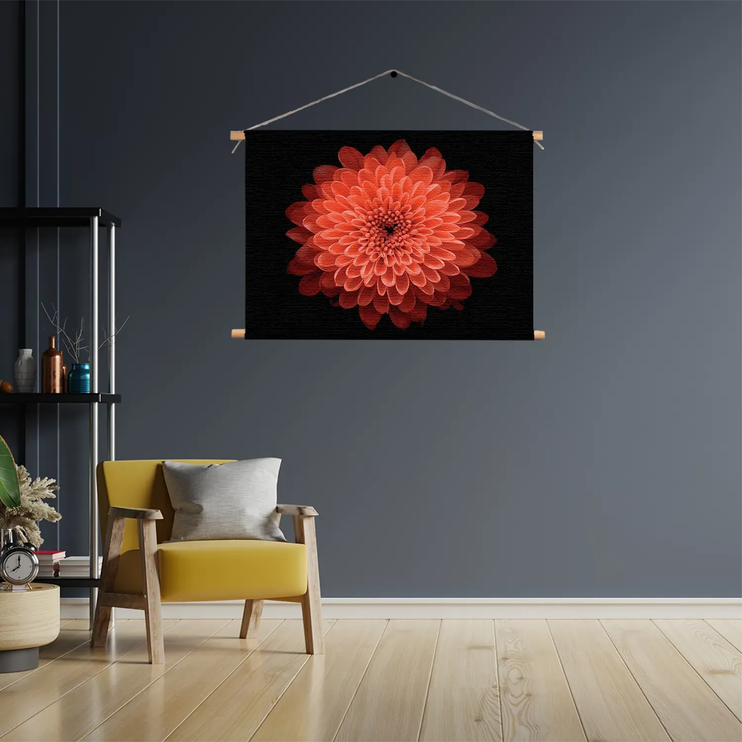 Textielposter Oranje Dahlia Rechthoek Horizontaal Template TP 50 70 Horizontaal Natuur 53 3