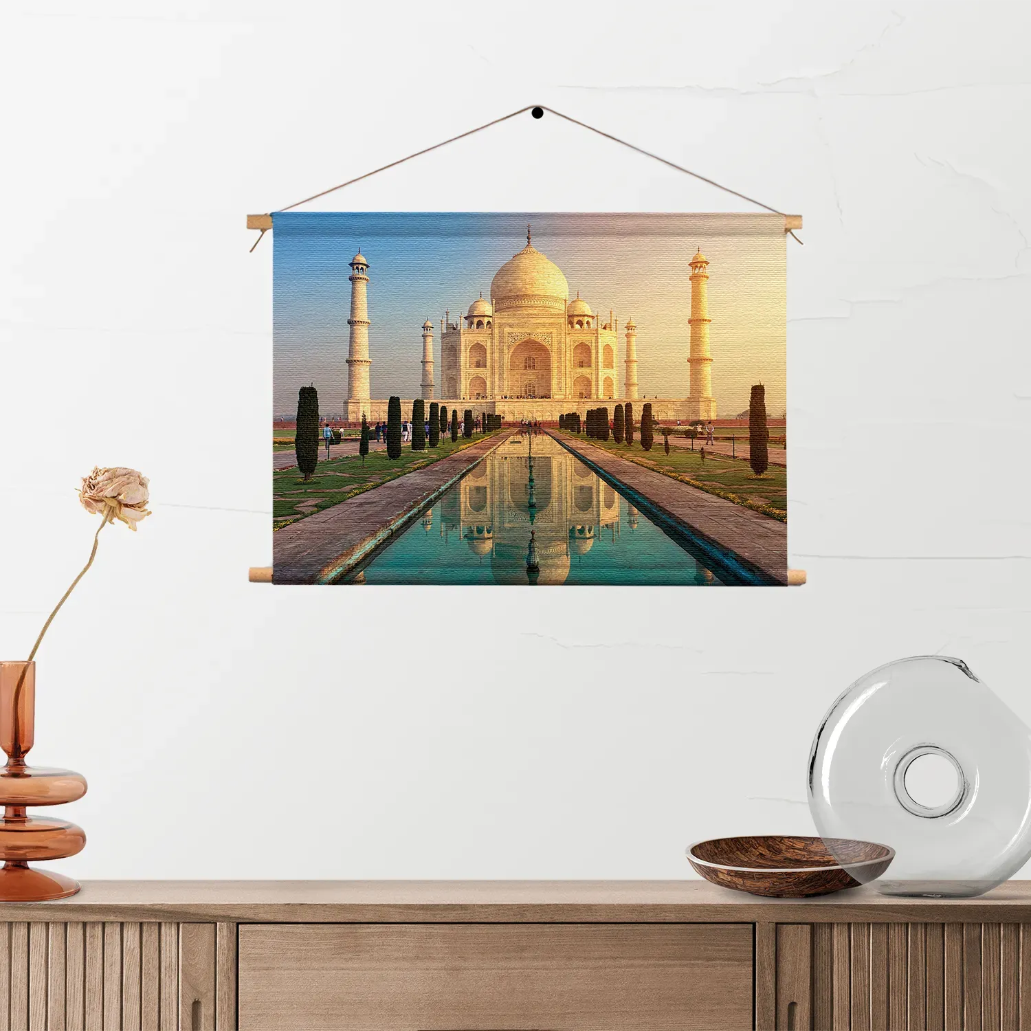 Textielposter De Tajmahal Rechthoek Horizontaal Template TP 50 70 Horizontaal Natuur 55 2