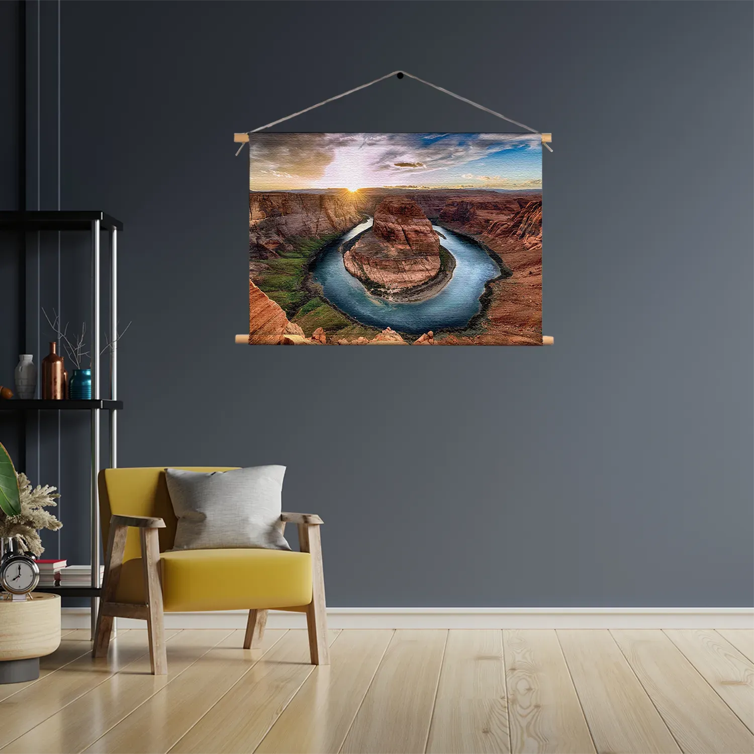 Textielposter Horseshoe bend Rechthoek Horizontaal Template TP 50 70 Horizontaal Natuur 56 3