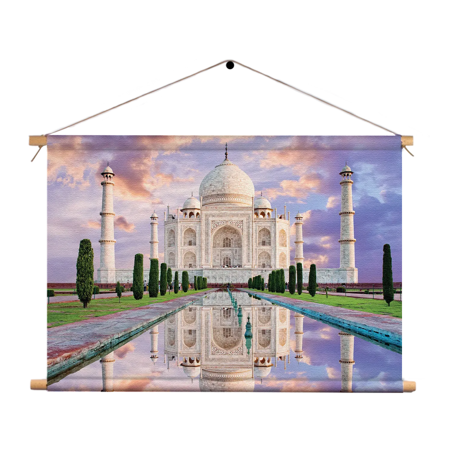 Textielposter De Tajmahal 2 Rechthoek Horizontaal Template TP 50 70 Horizontaal Natuur 58 1