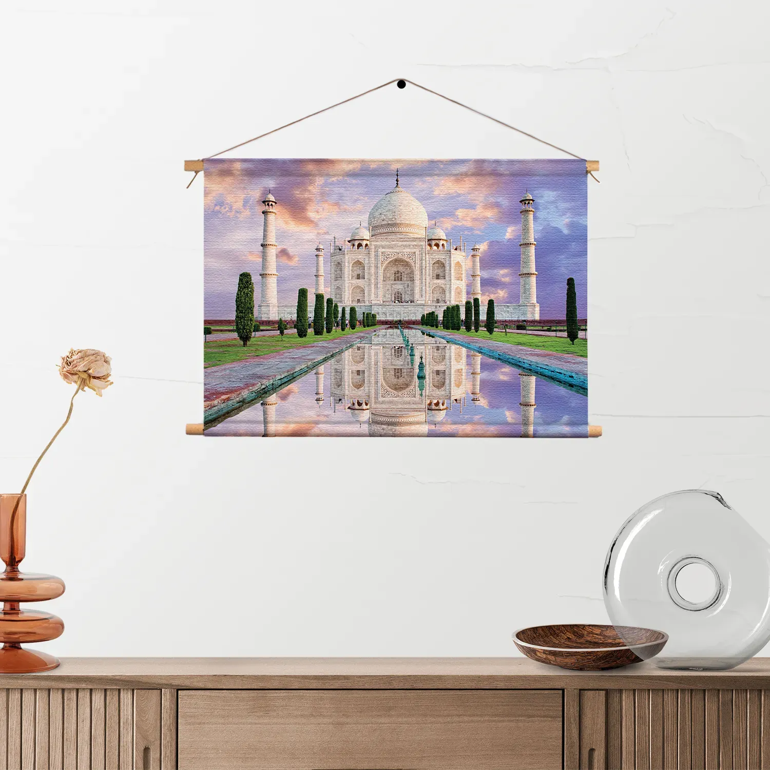 Textielposter De Tajmahal 2 Rechthoek Horizontaal Template TP 50 70 Horizontaal Natuur 58 2