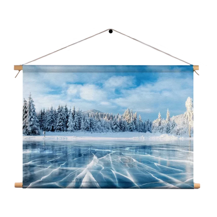 Textielposter Ijzige winter Rechthoek Horizontaal Template TP 50 70 Horizontaal Natuur 63 1