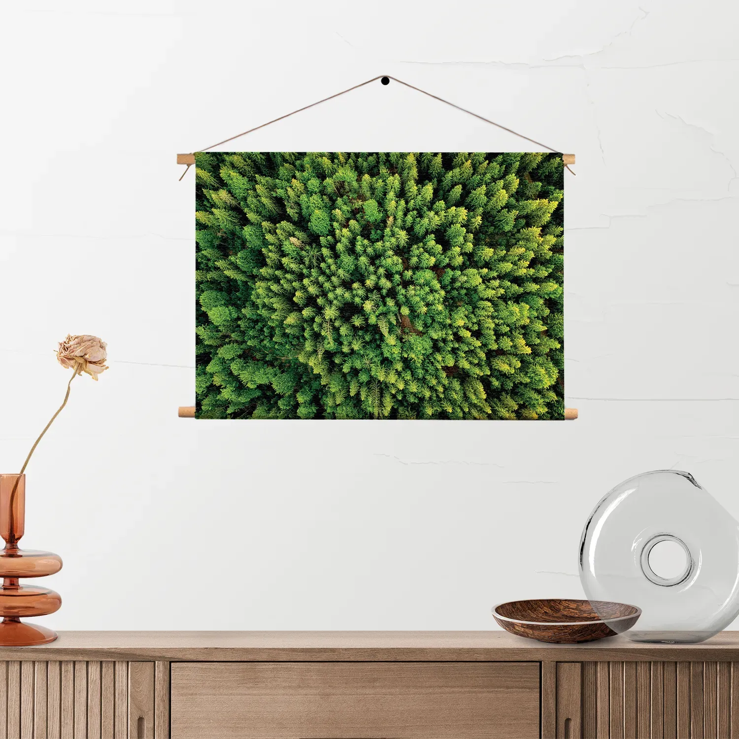 Textielposter Het groene bos Rechthoek Horizontaal Template TP 50 70 Horizontaal Natuur 64 2