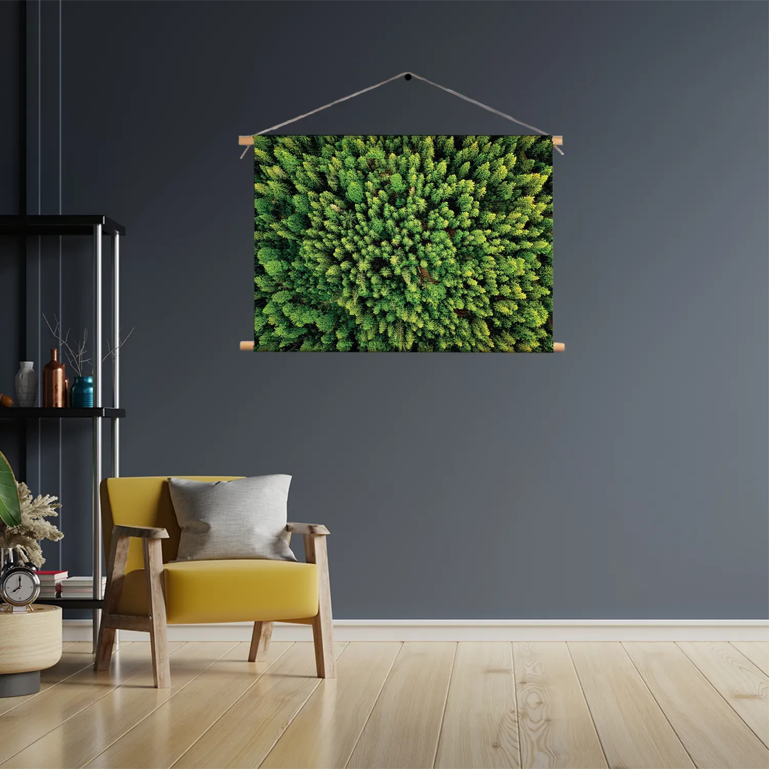 Textielposter Het groene bos Rechthoek Horizontaal Template TP 50 70 Horizontaal Natuur 64 3