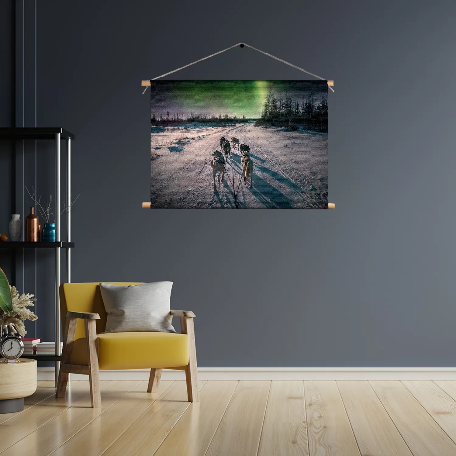 Template_TP_50-70_Horizontaal_Natuur_66-3 Textielposter Huskies door Lapland Rechthoek Horizontaal Template TP 50 70 Horizontaal Natuur 66 3