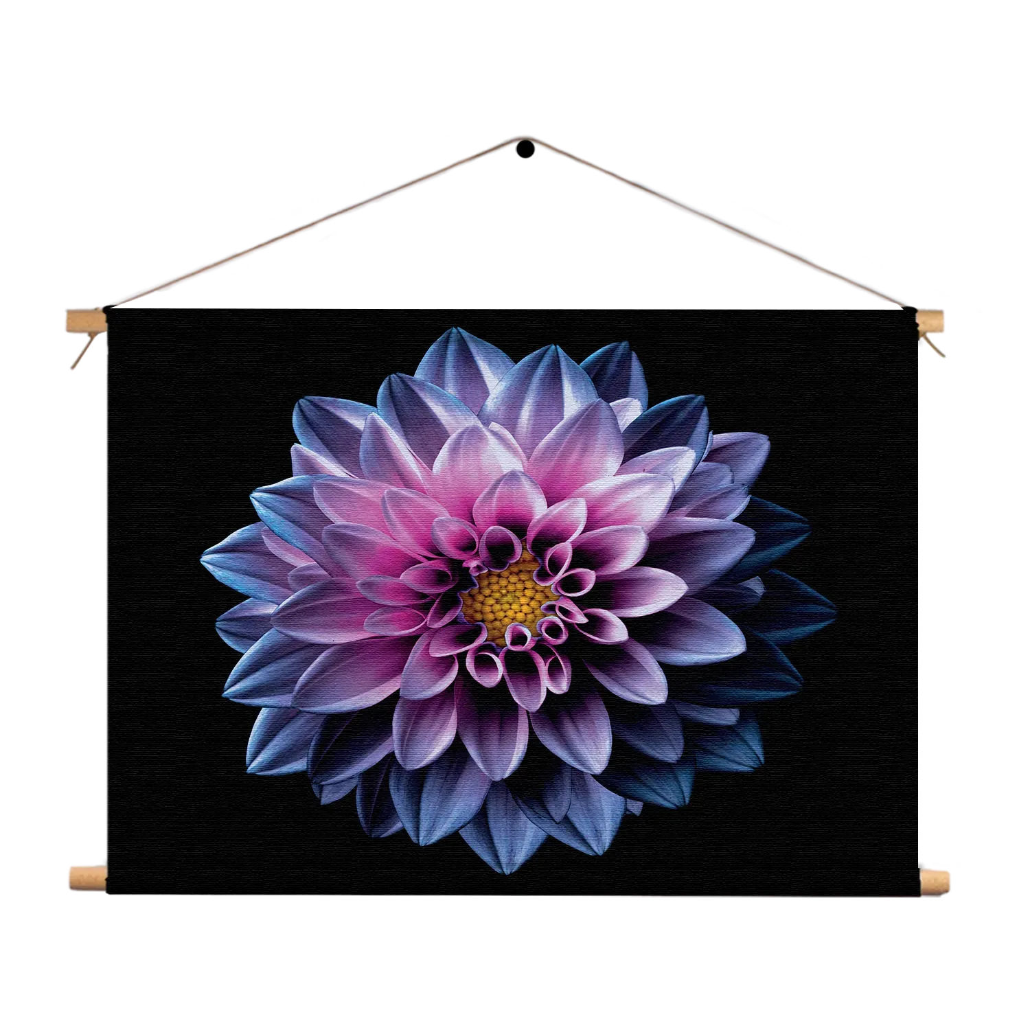 Textielposter Paarse Dahlia Rechthoek Horizontaal Template TP 50 70 Horizontaal Natuur 67 1