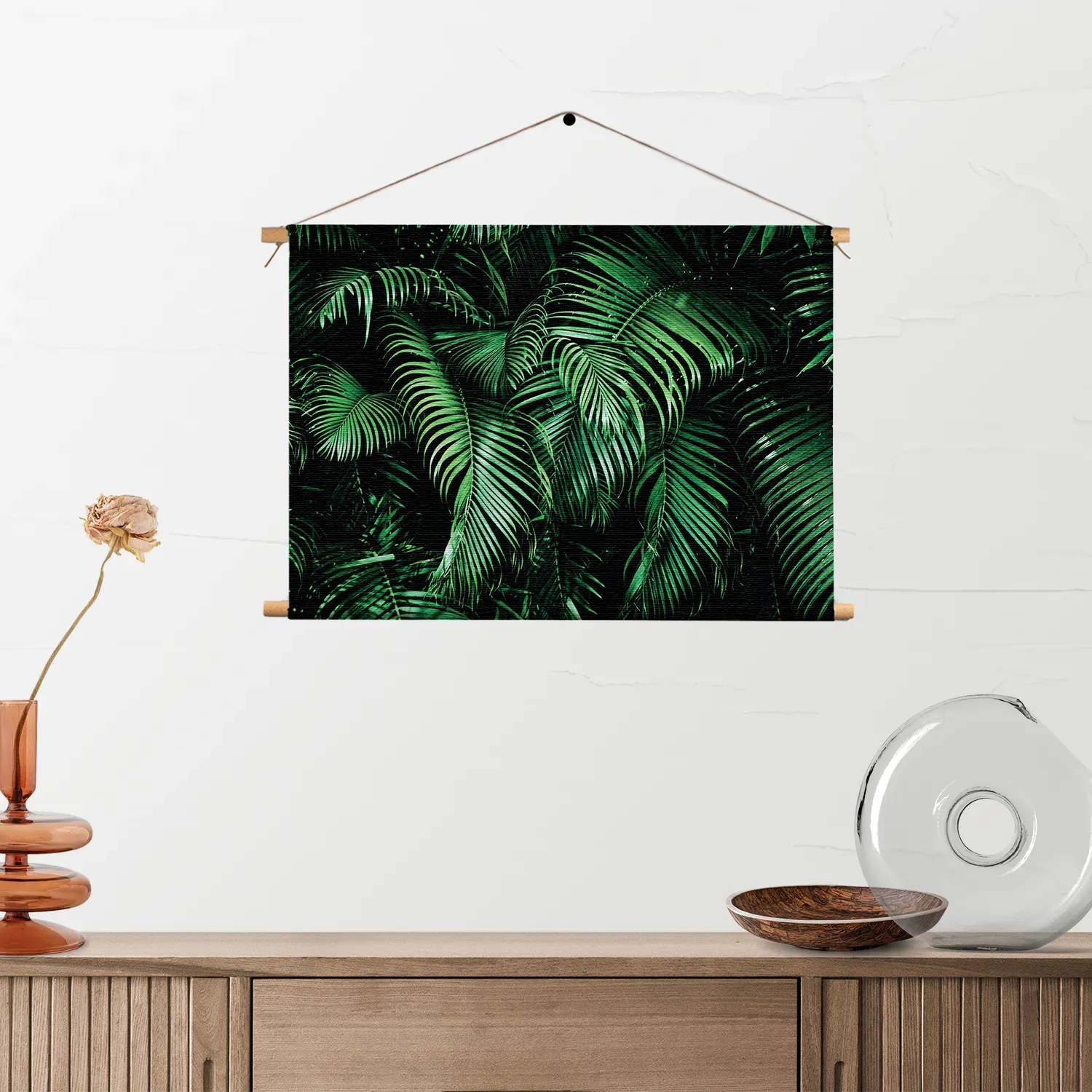 Textielposter Groen blad Rechthoek Horizontaal Template TP 50 70 Horizontaal Natuur 68 2