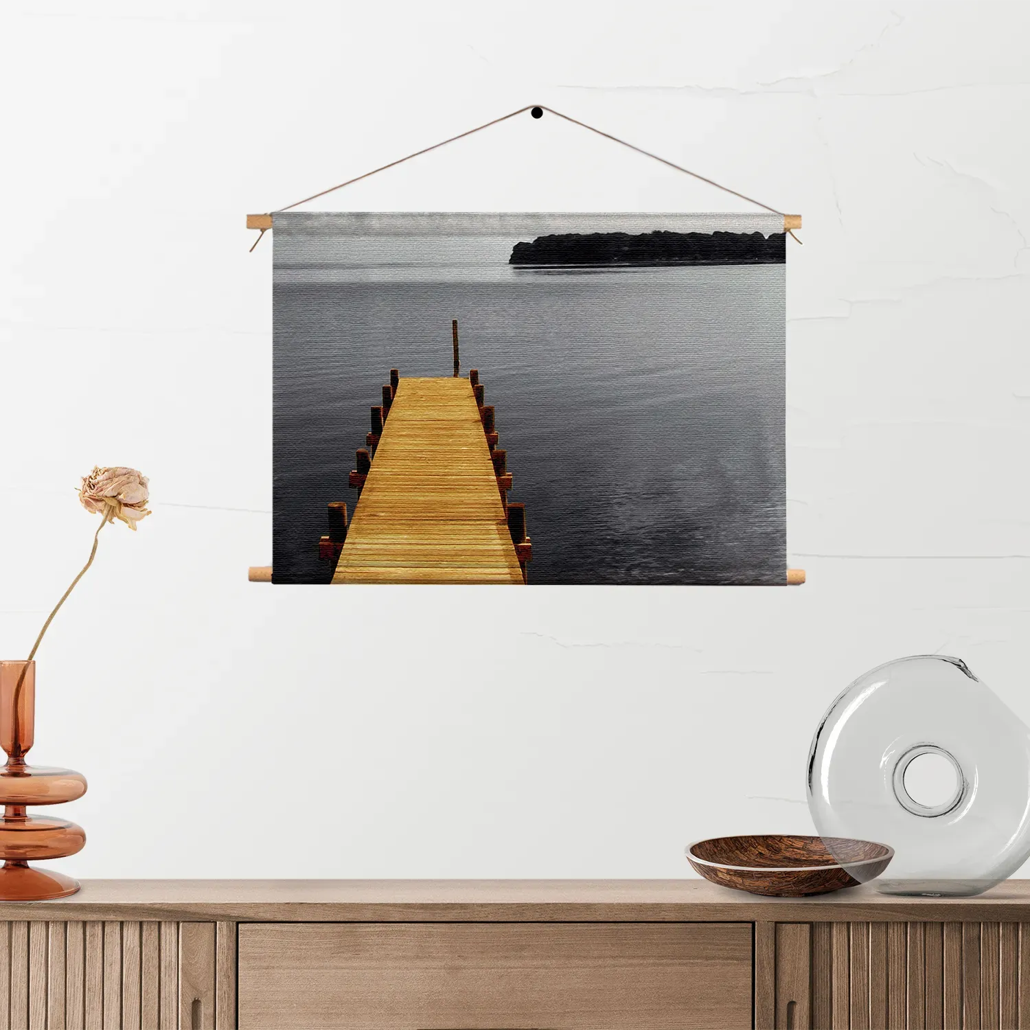 Textielposter De gele Steiger Rechthoek Horizontaal Template TP 50 70 Horizontaal Natuur 7 2