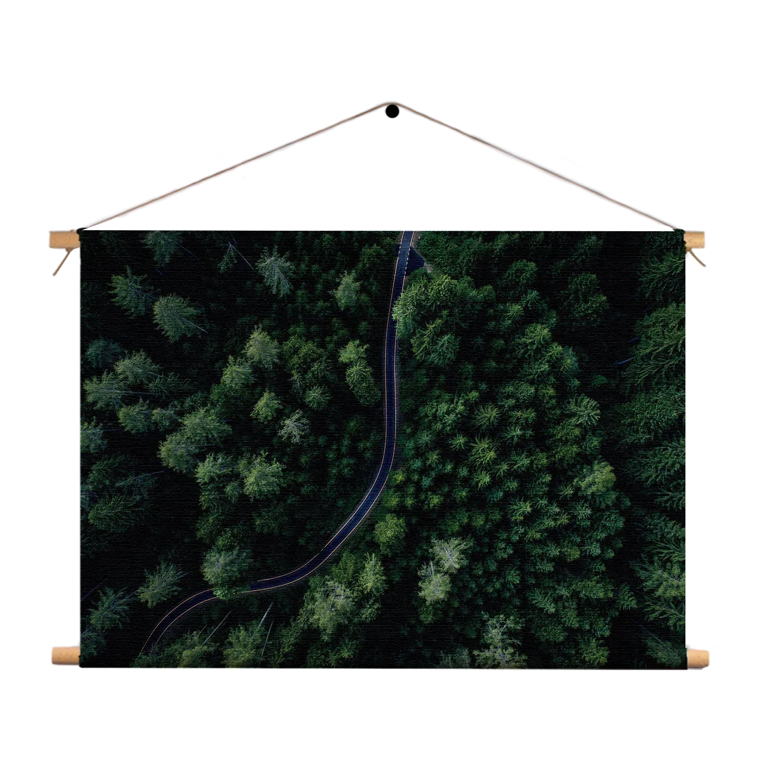 Textielposter Weg door het bos Rechthoek Horizontaal Template TP 50 70 Horizontaal Natuur 74 1