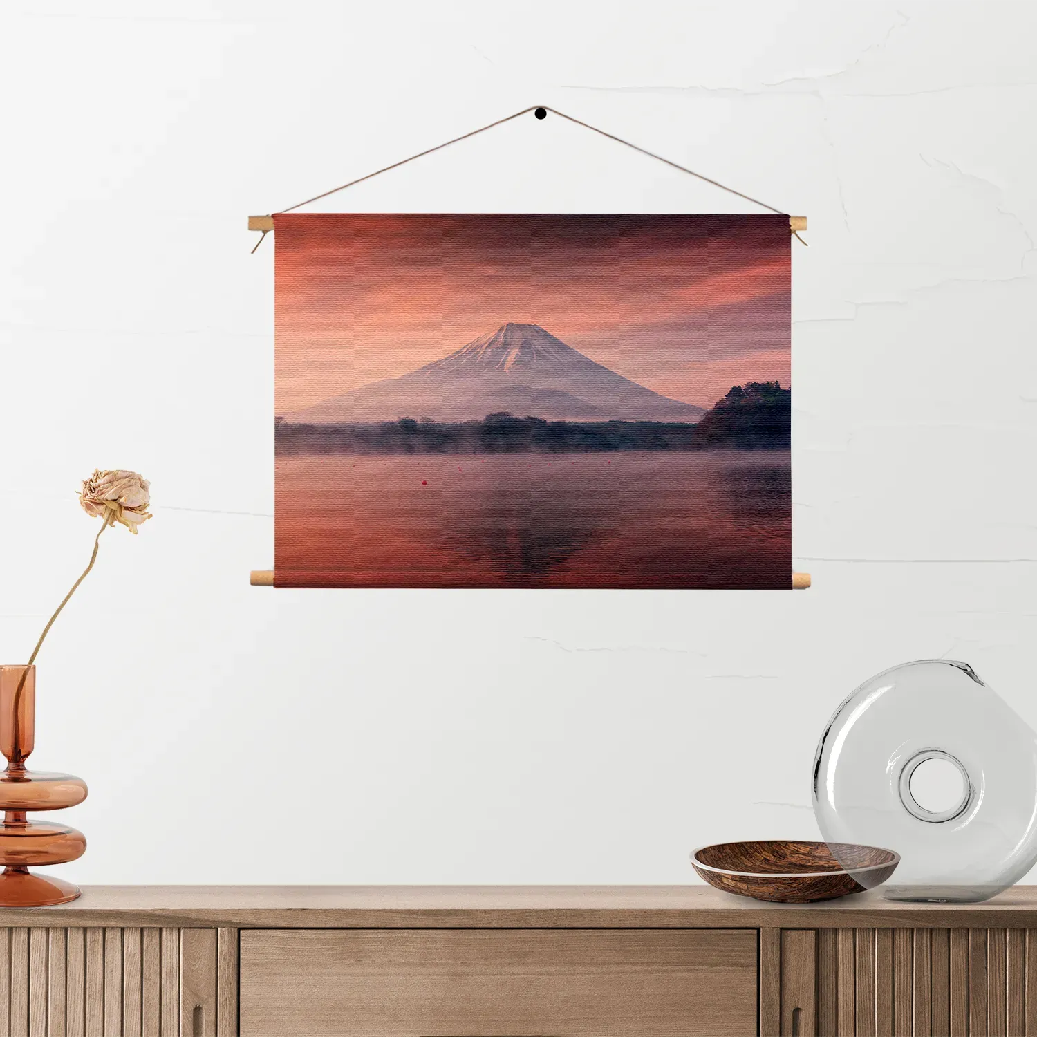 Textielposter Fuji 2 Rechthoek Horizontaal Template TP 50 70 Horizontaal Natuur 78 2