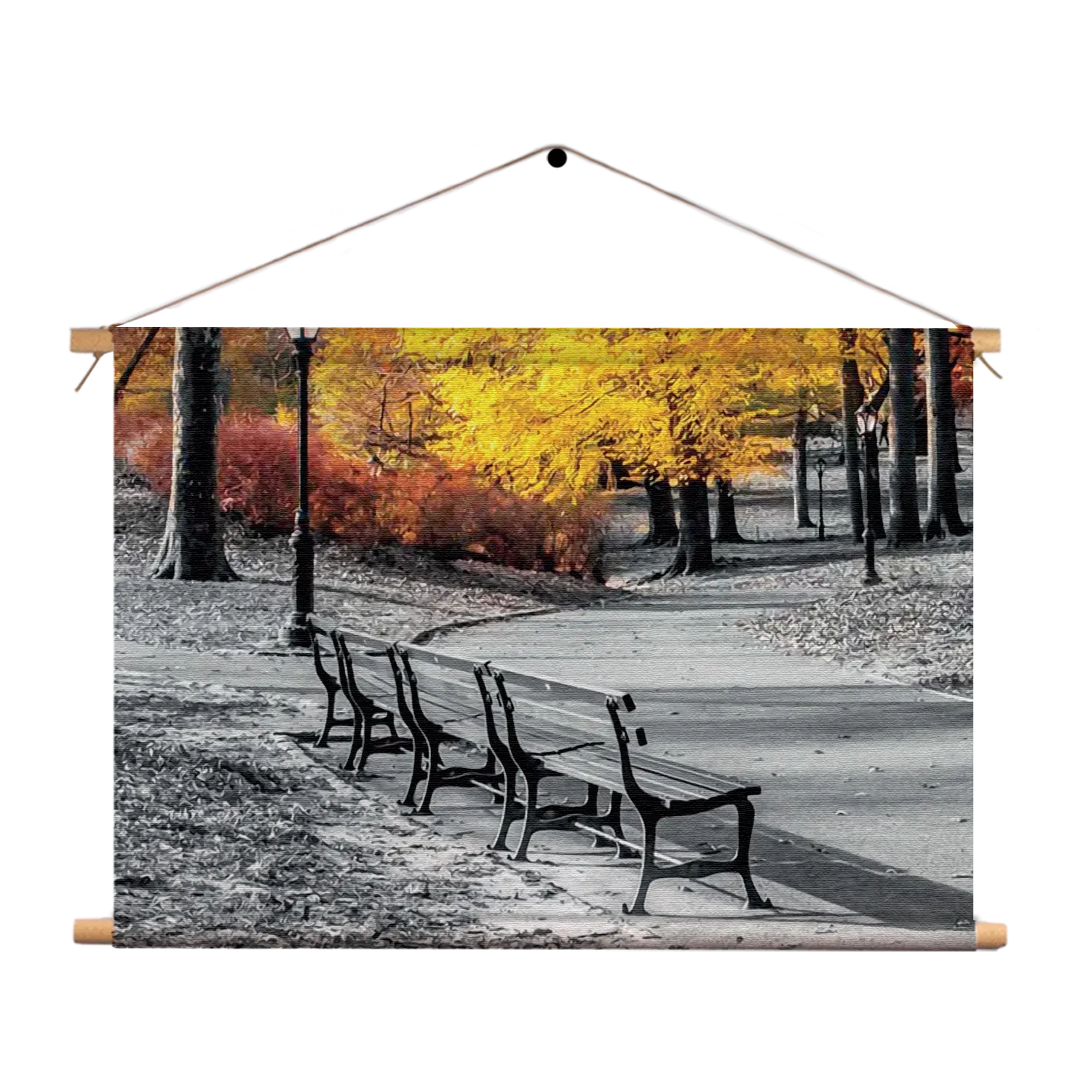 Textielposter Gele herfst Rechthoek Horizontaal Template TP 50 70 Horizontaal Natuur 8 1