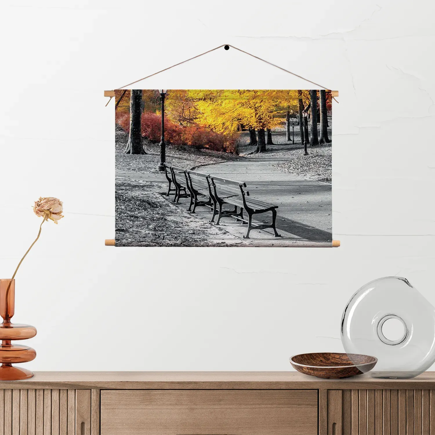 Textielposter Gele herfst Rechthoek Horizontaal Template TP 50 70 Horizontaal Natuur 8 2