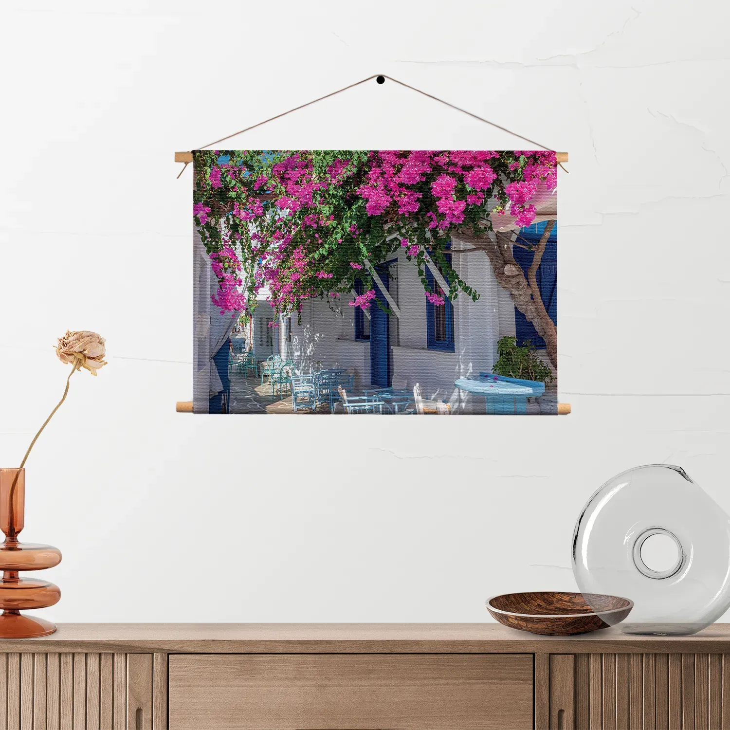 Textielposter Kleurrijk griekenland Rechthoek Horizontaal Template TP 50 70 Horizontaal Natuur 83 2