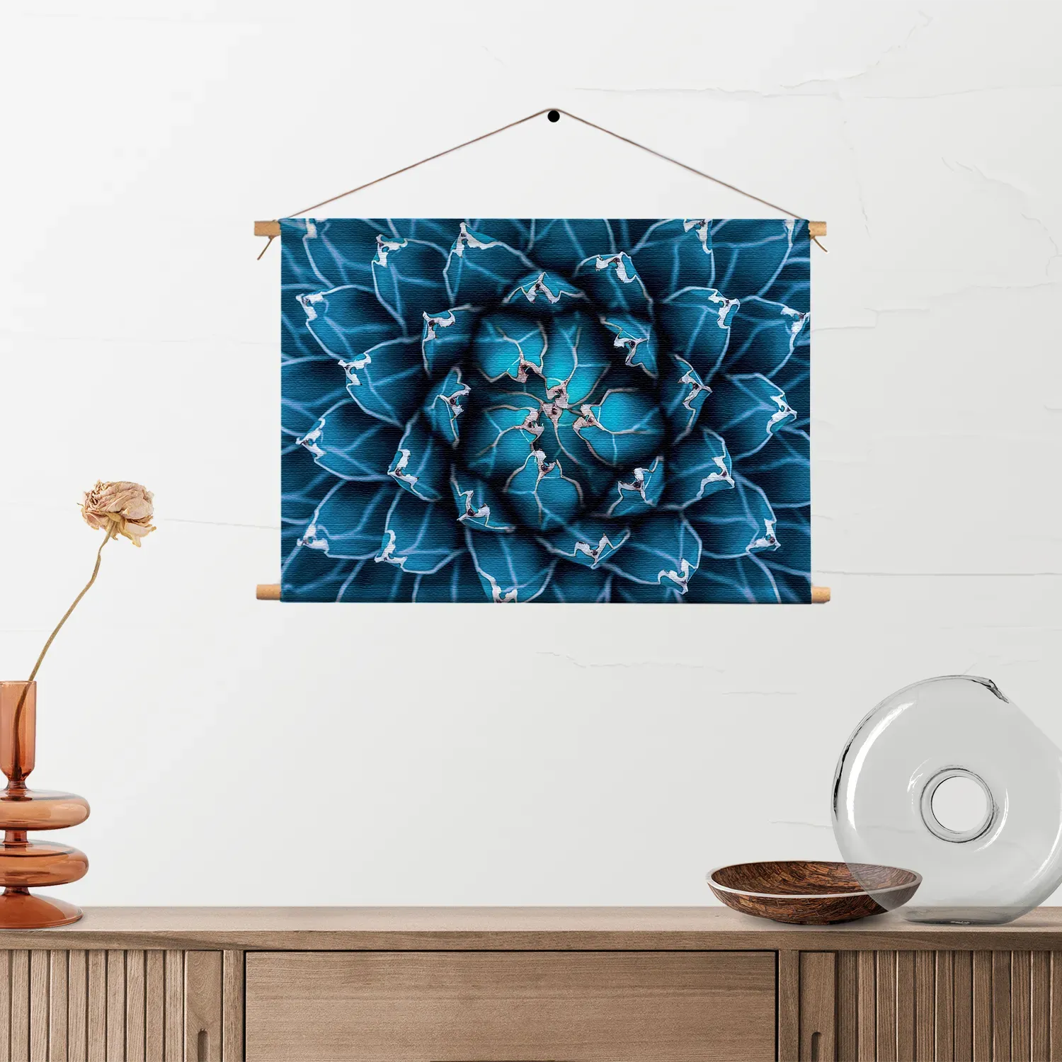 Textielposter Kleurrijke bloem 1 Rechthoek Horizontaal Template TP 50 70 Horizontaal Natuur 92 2