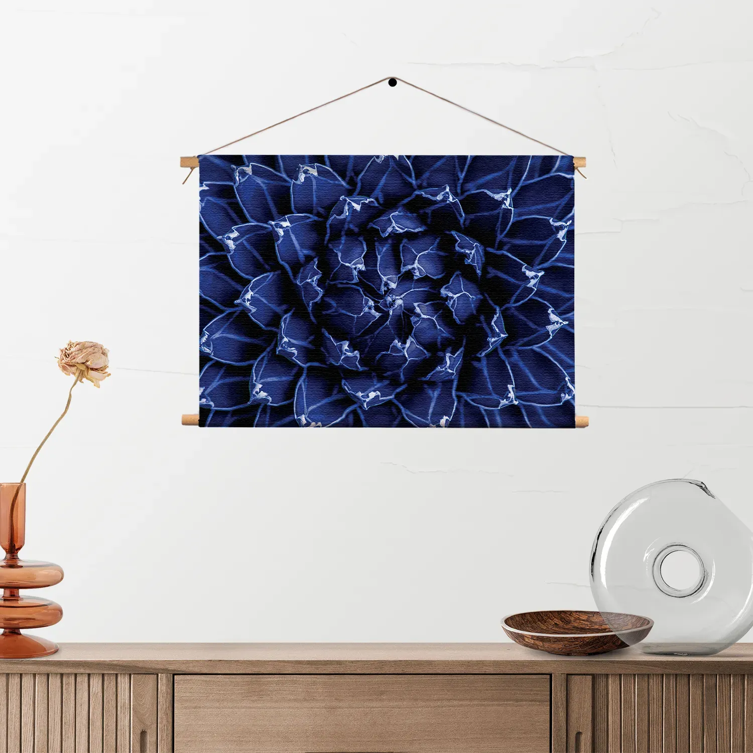 Textielposter Kleurrijke bloem 2 Rechthoek Horizontaal Template TP 50 70 Horizontaal Natuur 93 2