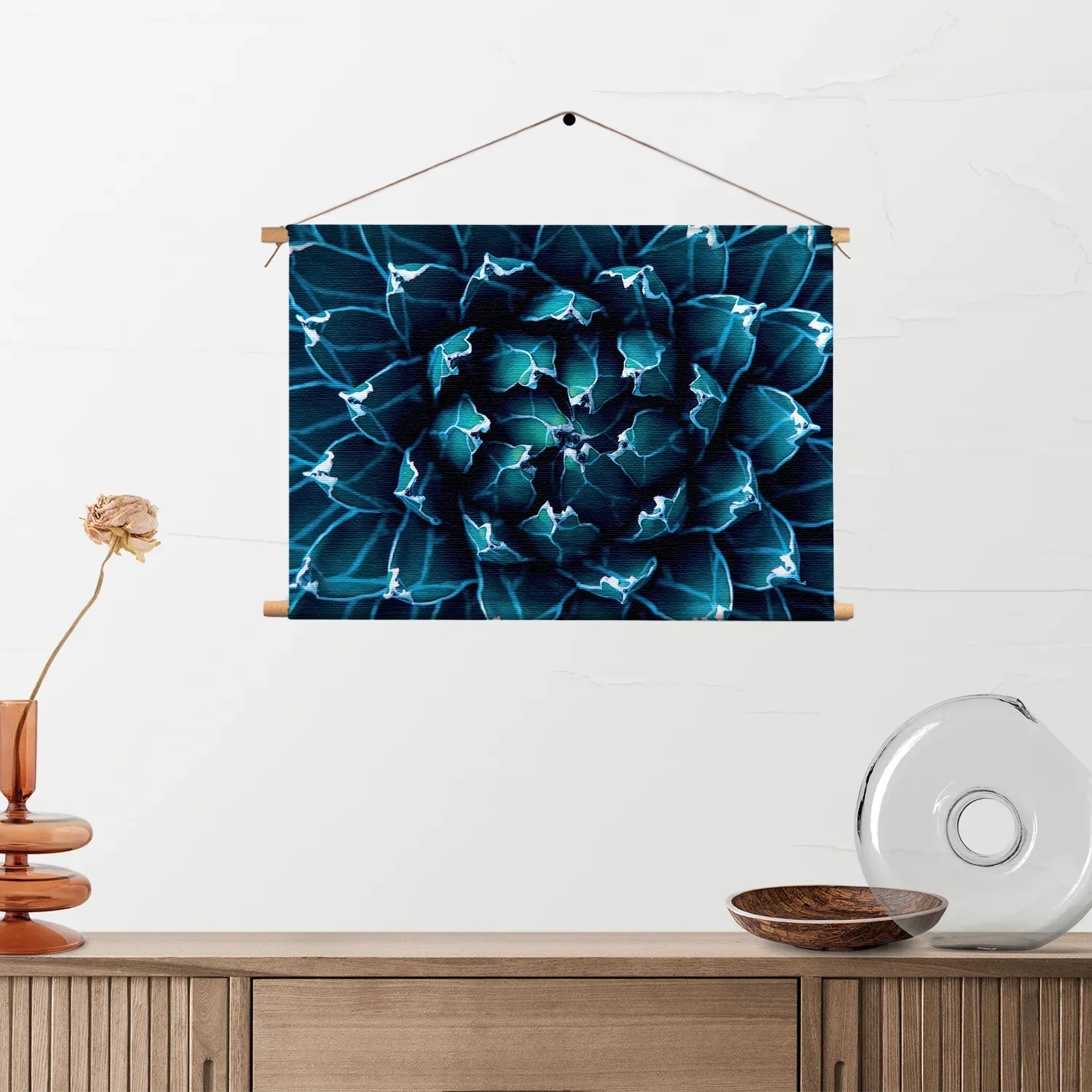 Textielposter Kleurrijke bloem 3 Rechthoek Horizontaal Template TP 50 70 Horizontaal Natuur 94 2