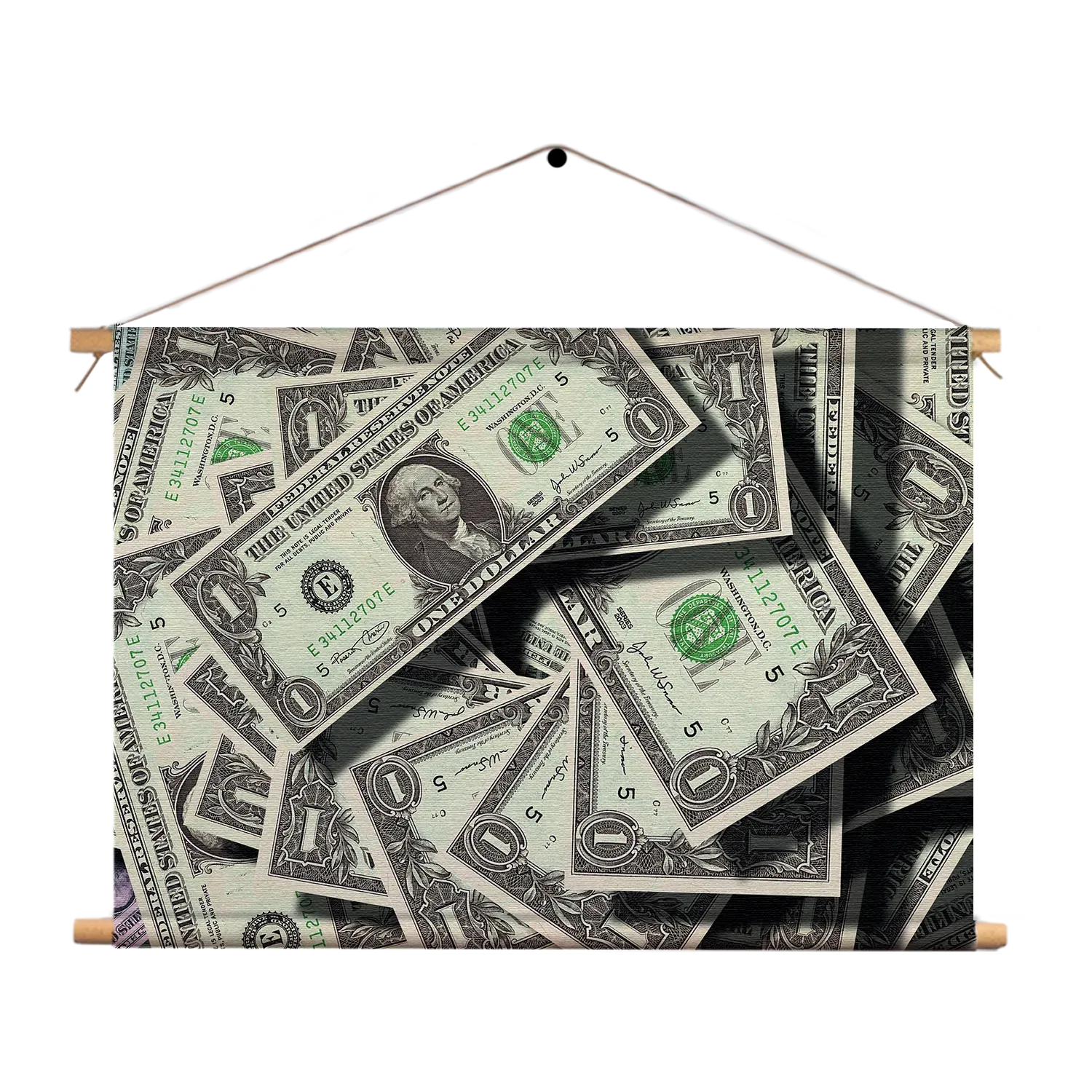 Textielposter Dollars Money George Washington Rechthoek Horizontaal Template TP 50 70 Horizontaal Overig 05 1