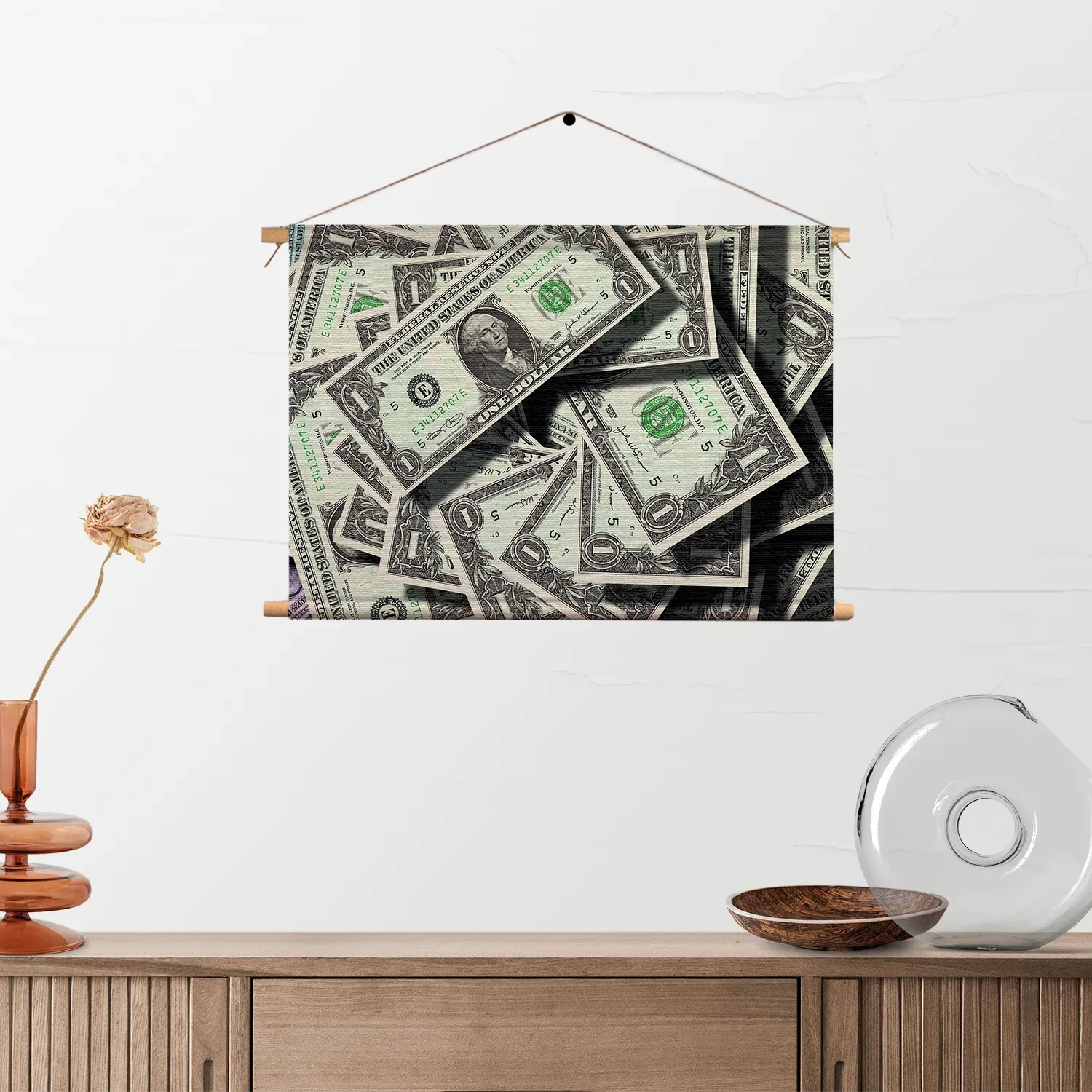 Textielposter Dollars Money George Washington Rechthoek Horizontaal Template TP 50 70 Horizontaal Overig 05 2