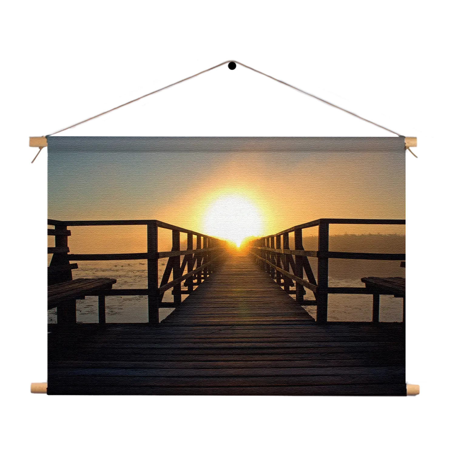 Textielposter Zonsondergang Rechthoek Horizontaal Template TP 50 70 Horizontaal Romantisch 10 1