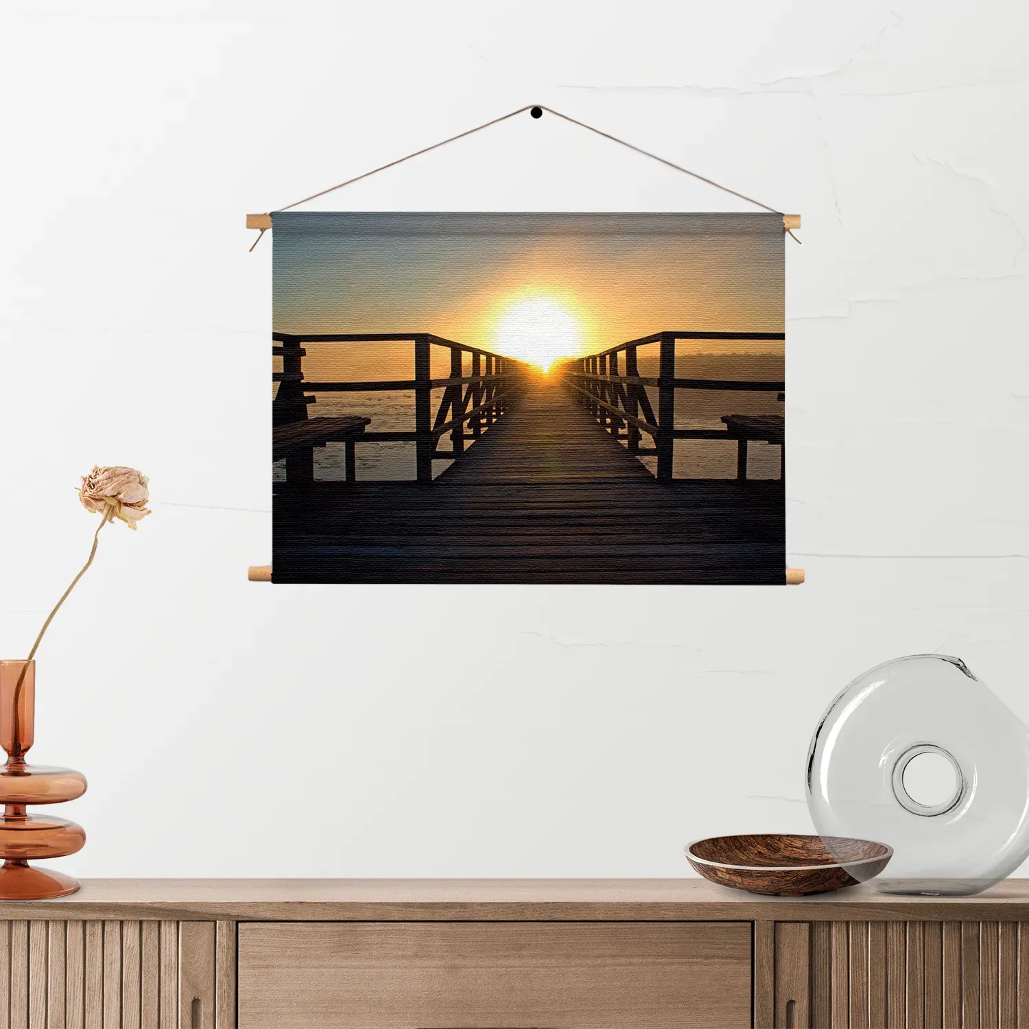 Textielposter Zonsondergang Rechthoek Horizontaal Template TP 50 70 Horizontaal Romantisch 10 2