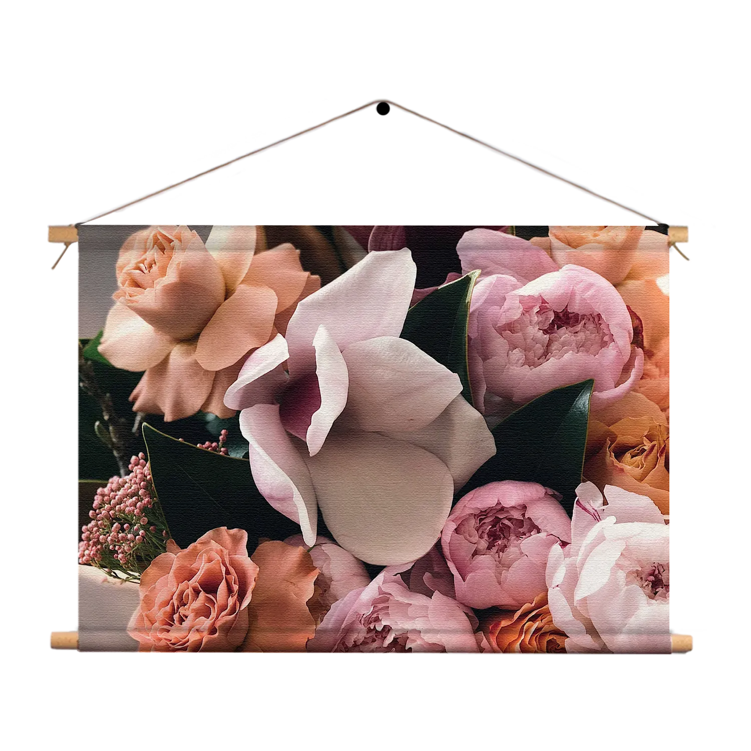 Textielposter Rozen Boeket Rechthoek Horizontaal Template TP 50 70 Horizontaal Romantisch 12 1