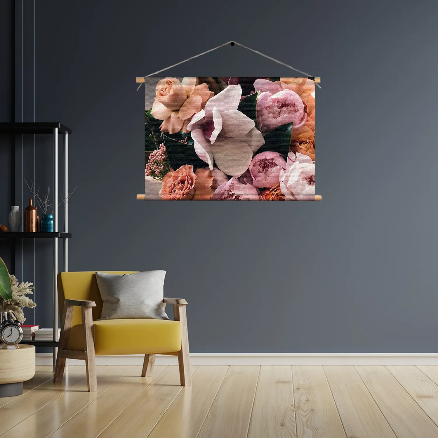 Textielposter Rozen Boeket Rechthoek Horizontaal Template TP 50 70 Horizontaal Romantisch 12 3