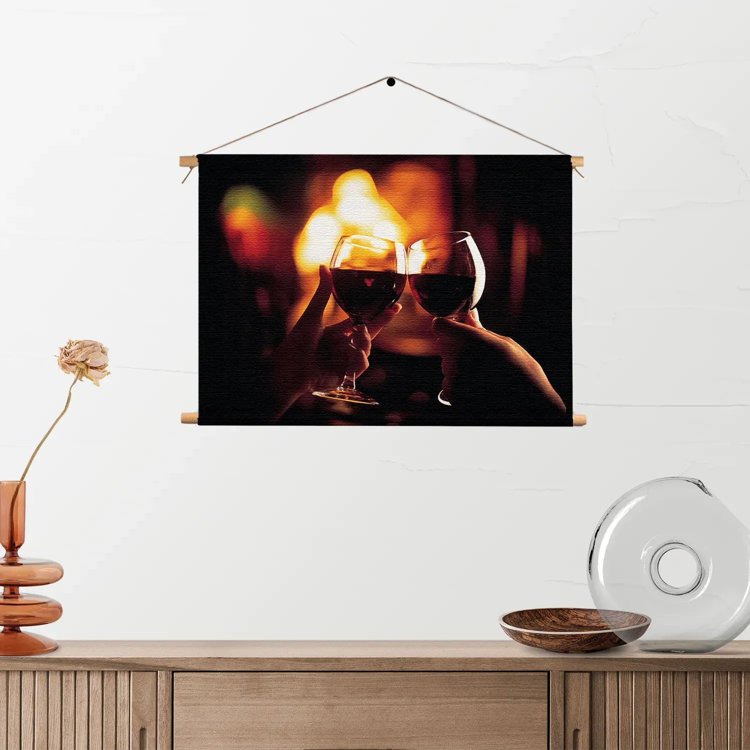 Textielposter Proost Op Het Leven Rechthoek Horizontaal Template TP 50 70 Horizontaal Romantisch 15 2