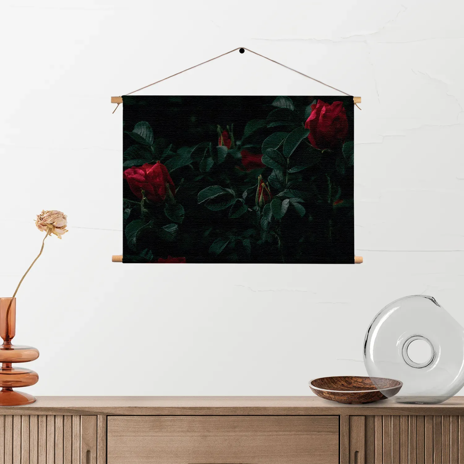 Textielposter Romantische Rozen Rechthoek Horizontaal Template TP 50 70 Horizontaal Romantisch 6 2