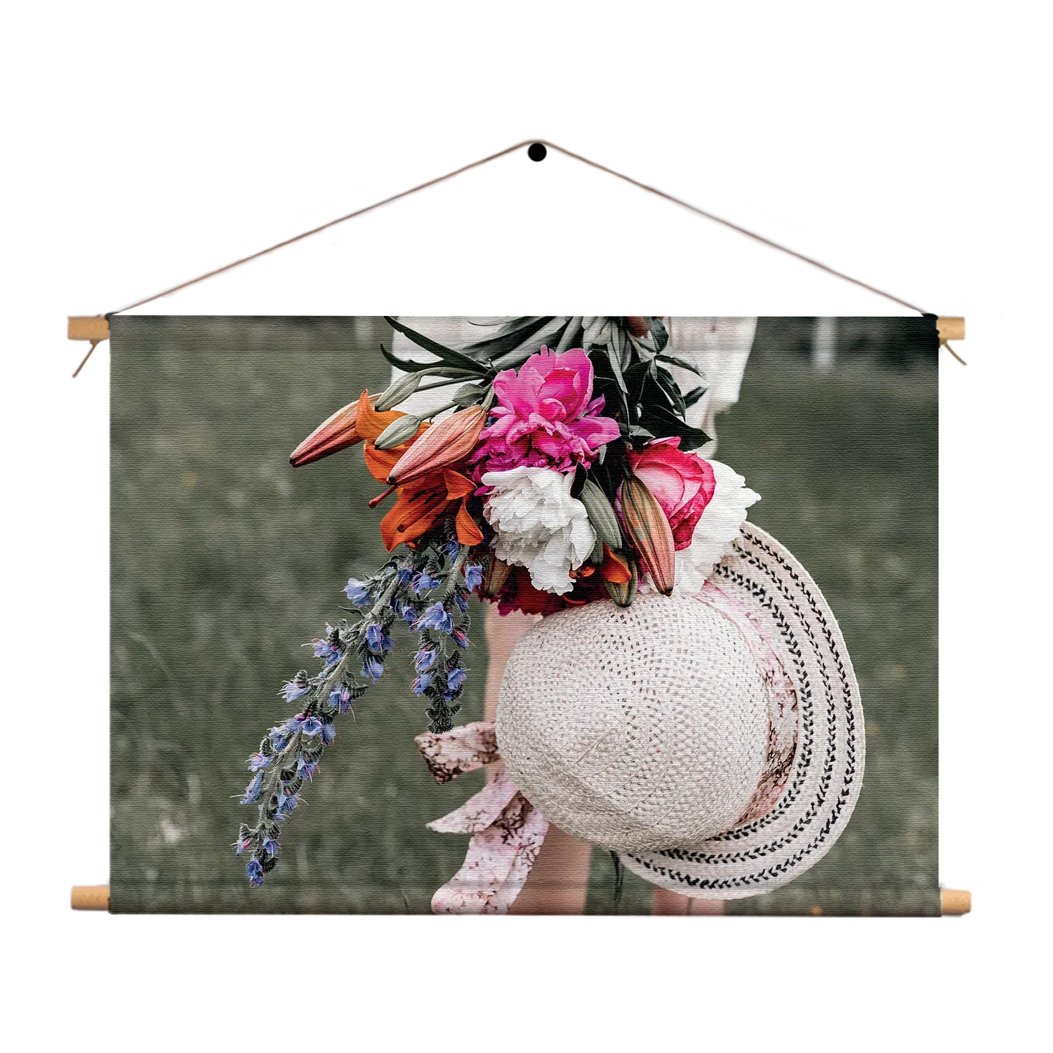 Textielposter Landelijk Bloemen Boeket Rechthoek Horizontaal Template TP 50 70 Horizontaal Romantisch 9 1