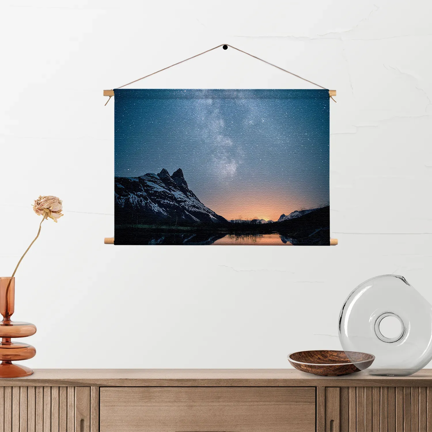 Textielposter De blauwe melkweg Rechthoek Horizontaal Template TP 50 70 Horizontaal Ruimtevaart 19 2