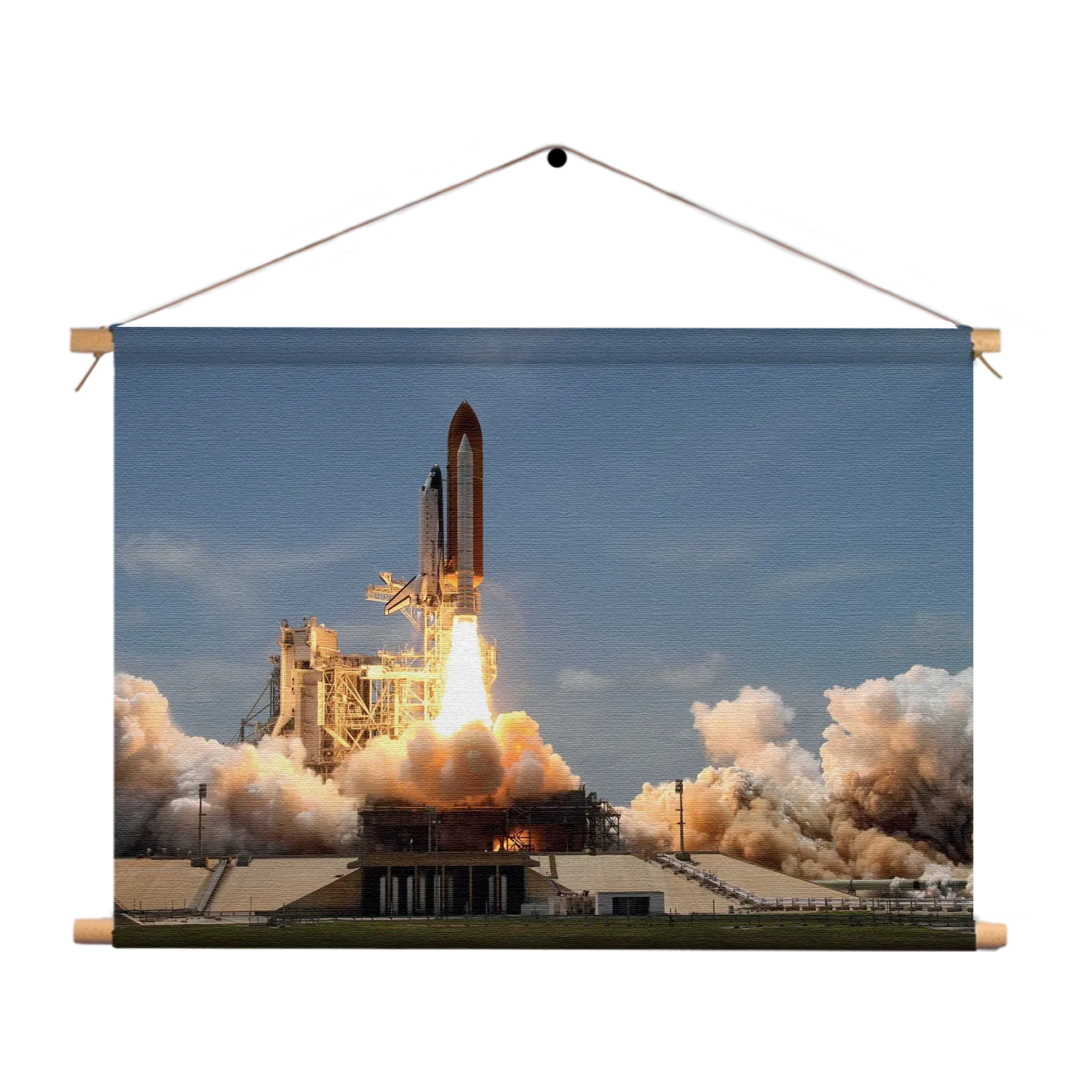 Textielposter Ready for takeoff Rechthoek Horizontaal Template TP 50 70 Horizontaal Ruimtevaart 3 1