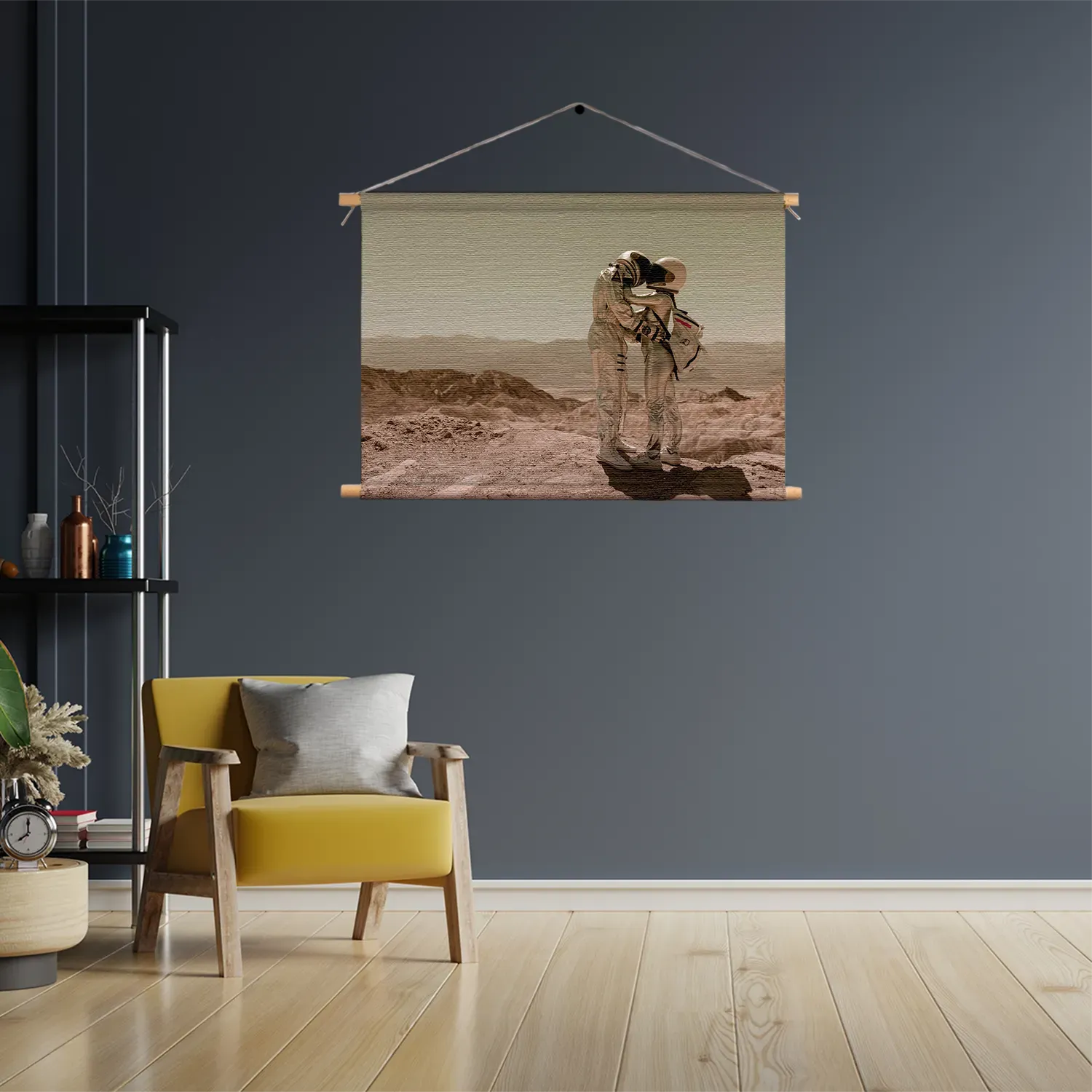 Textielposter Onze Aarde Rechthoek Horizontaal Template TP 50 70 Horizontaal Ruimtevaart 5 3