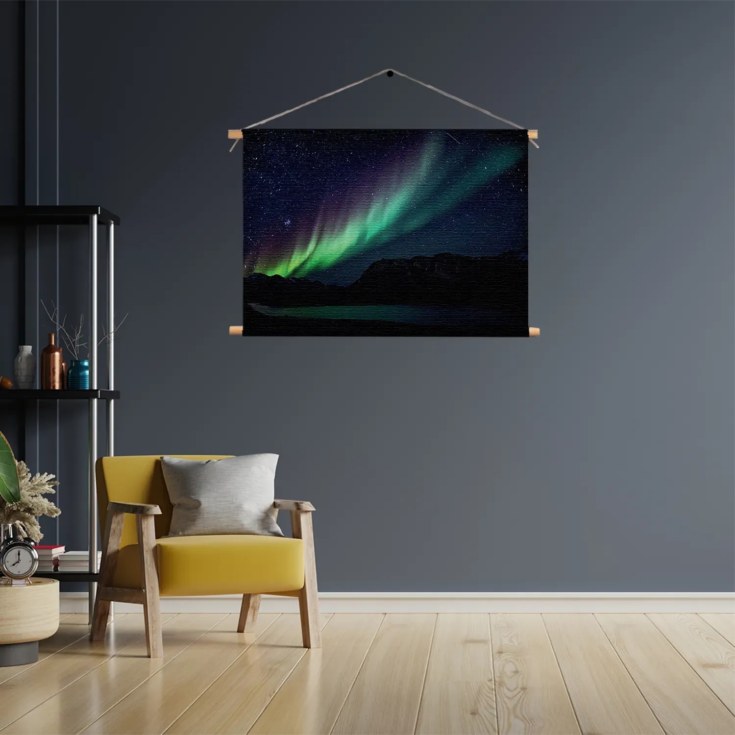 Textielposter Het Noorderlicht Rechthoek Horizontaal Template TP 50 70 Horizontaal Ruimtevaart 8 3
