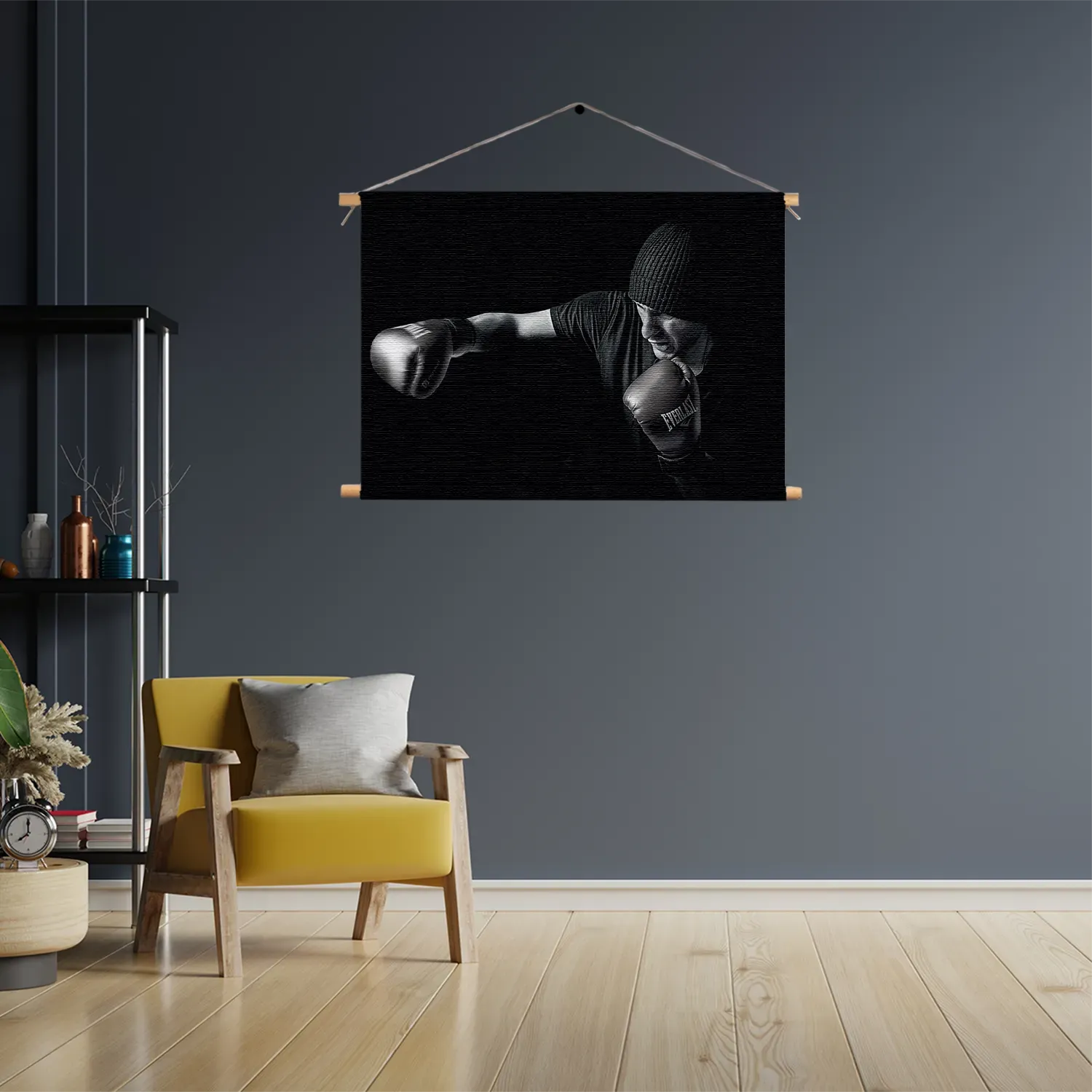 Textielposter Boksen Rechthoek Horizontaal Template TP 50 70 Horizontaal Sport 4 3