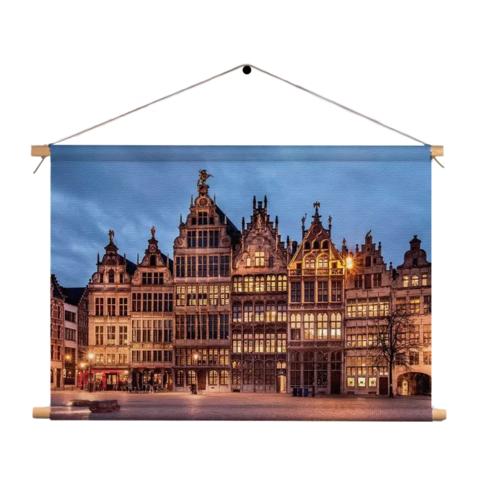 Textielposter Grote Markt Antwerpen Rechthoek Horizontaal Template TP 50 70 Horizontaal Steden 101 1