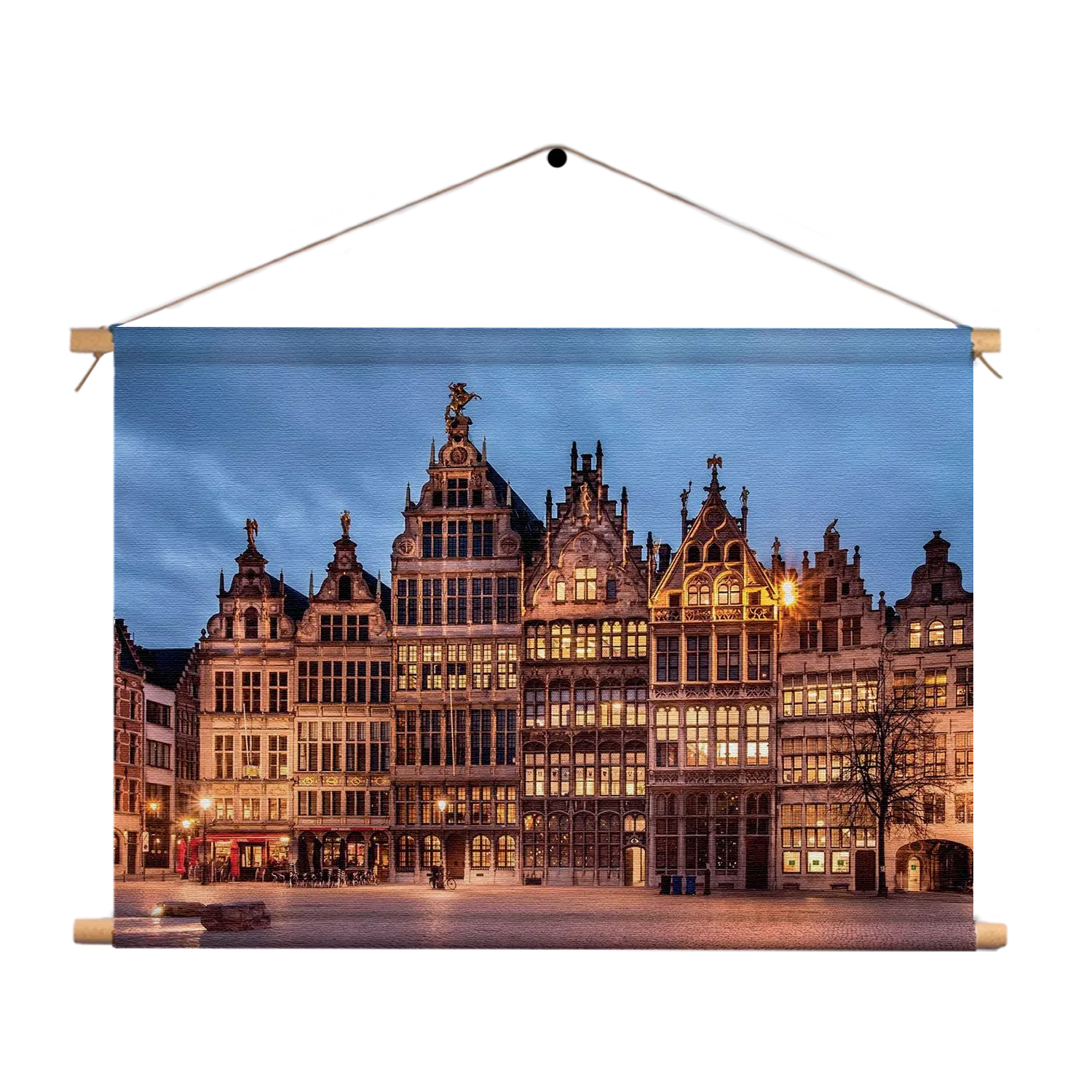 Textielposter Grote Markt Antwerpen Rechthoek Horizontaal Template TP 50 70 Horizontaal Steden 101 1