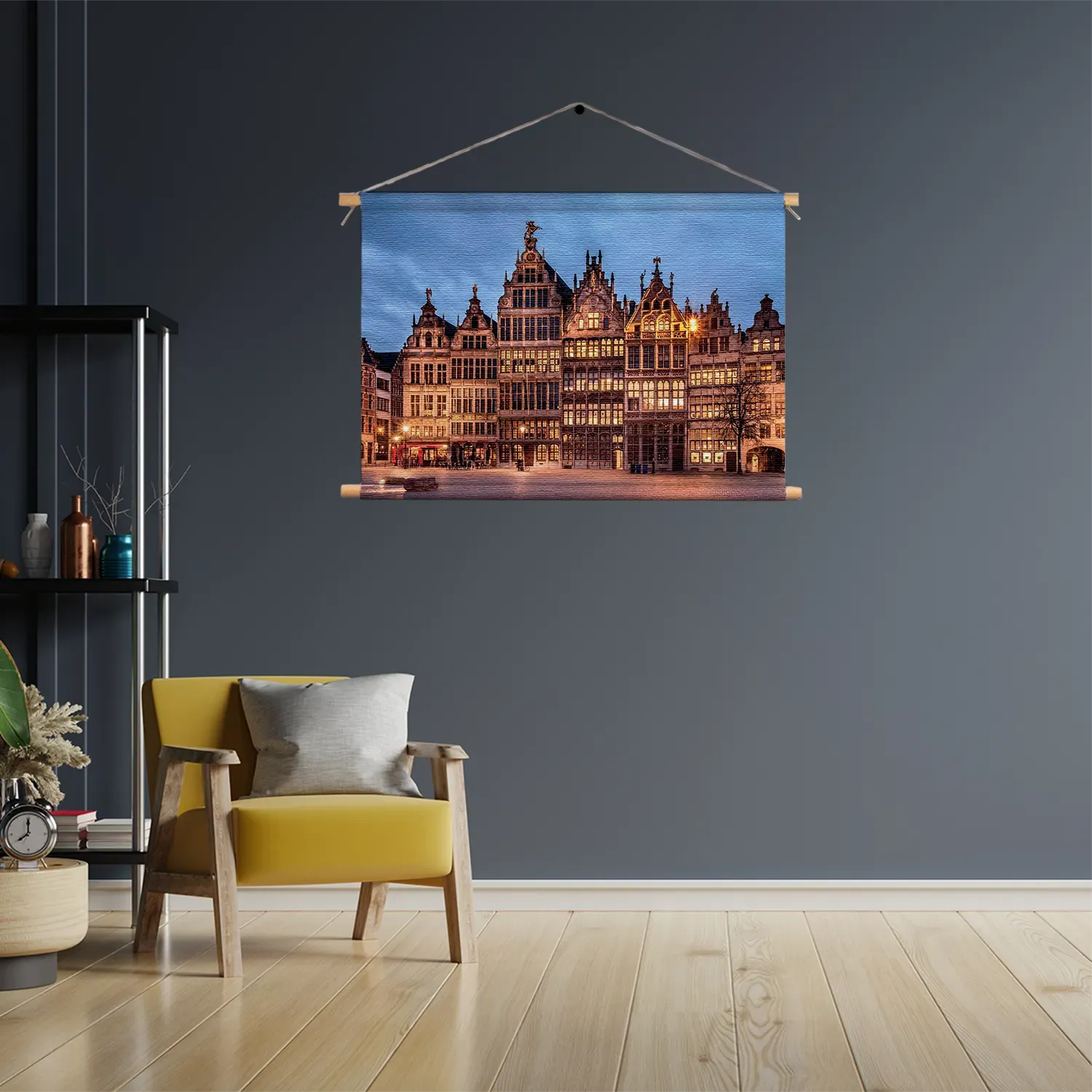 Textielposter Grote Markt Antwerpen Rechthoek Horizontaal Template TP 50 70 Horizontaal Steden 101 3