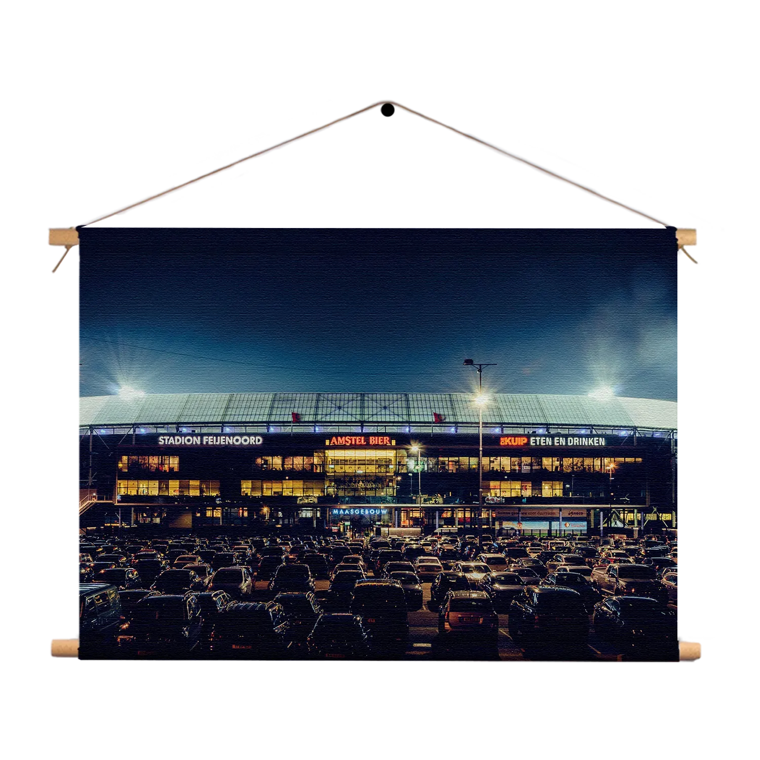 Textielposter Stadion Feijenoord De Kuip Donker Rechthoek Horizontaal Template TP 50 70 Horizontaal Steden 103 1