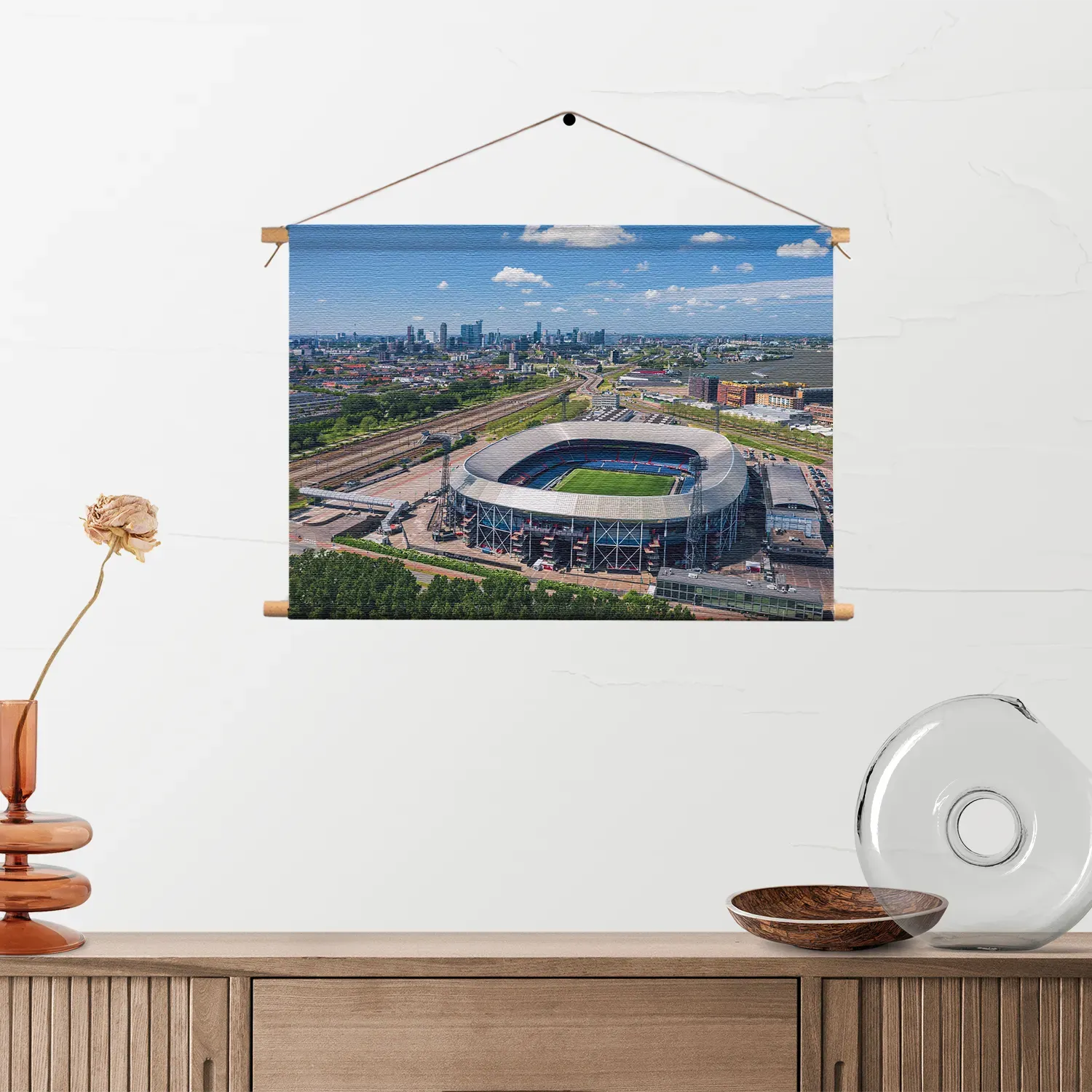 Textielposter Stadion Feijenoord De Kuip 02 Rechthoek Horizontaal Template TP 50 70 Horizontaal Steden 104 2