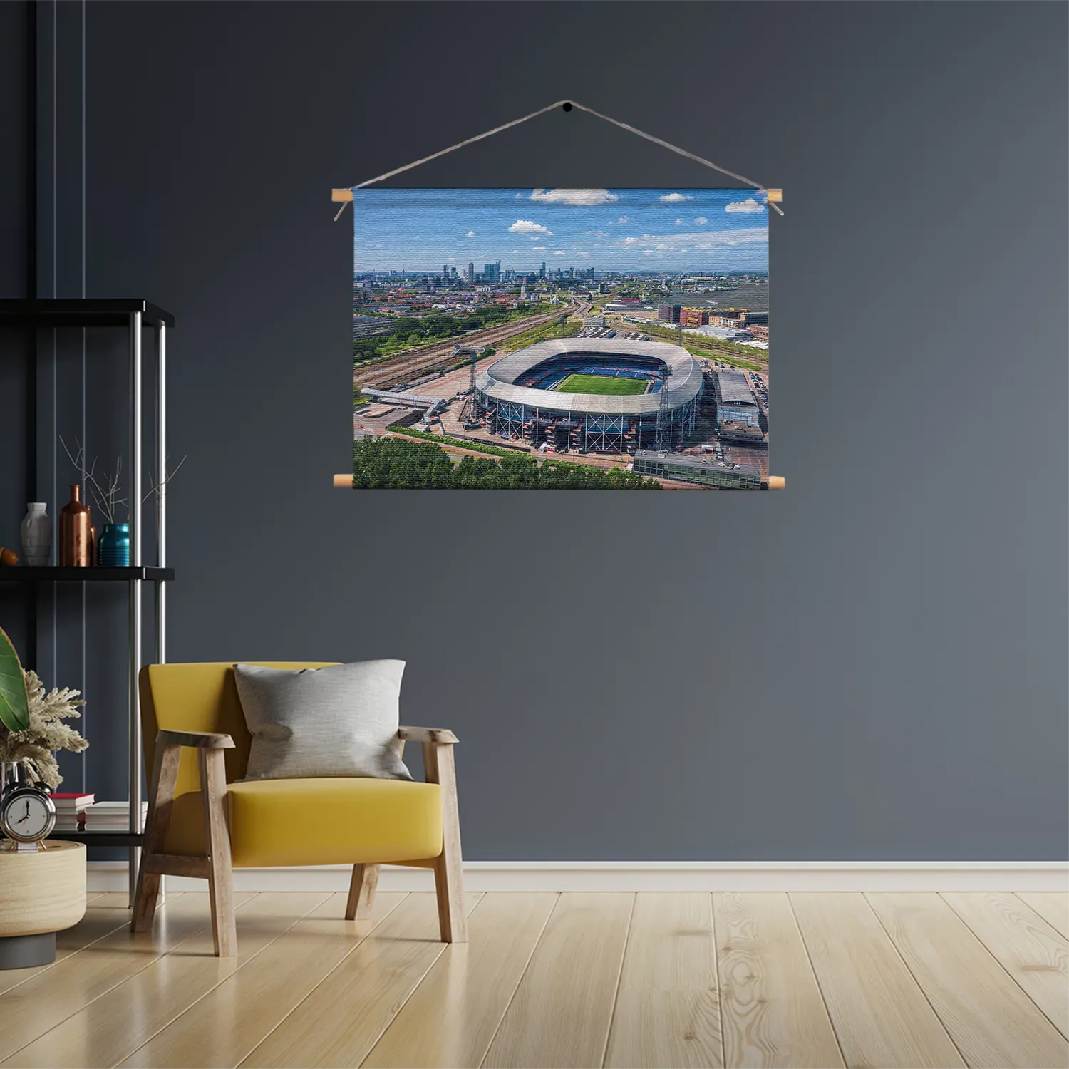 Textielposter Stadion Feijenoord De Kuip 02 Rechthoek Horizontaal Template TP 50 70 Horizontaal Steden 104 3