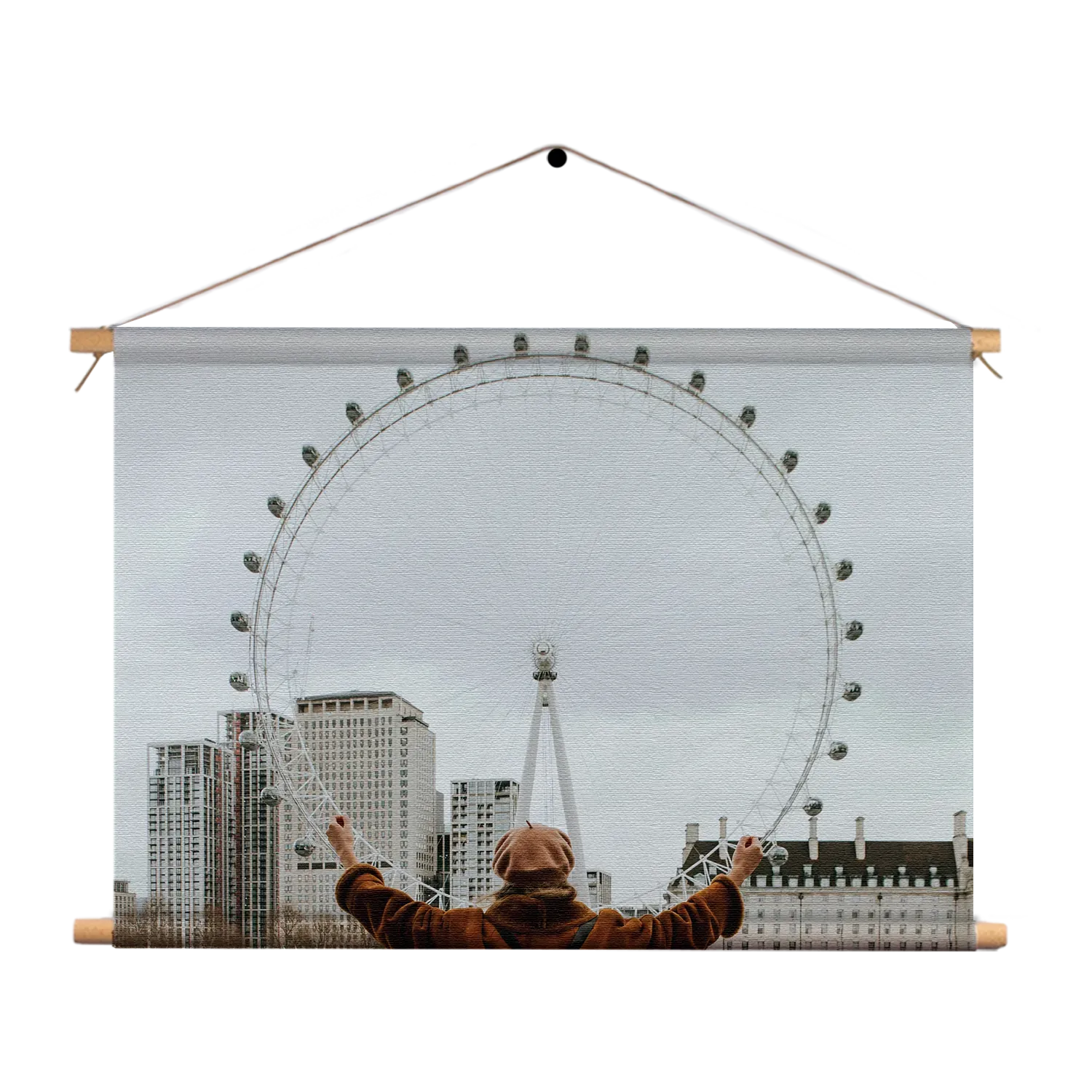 Textielposter London Eye Rechthoek Horizontaal Template TP 50 70 Horizontaal Steden 14 1