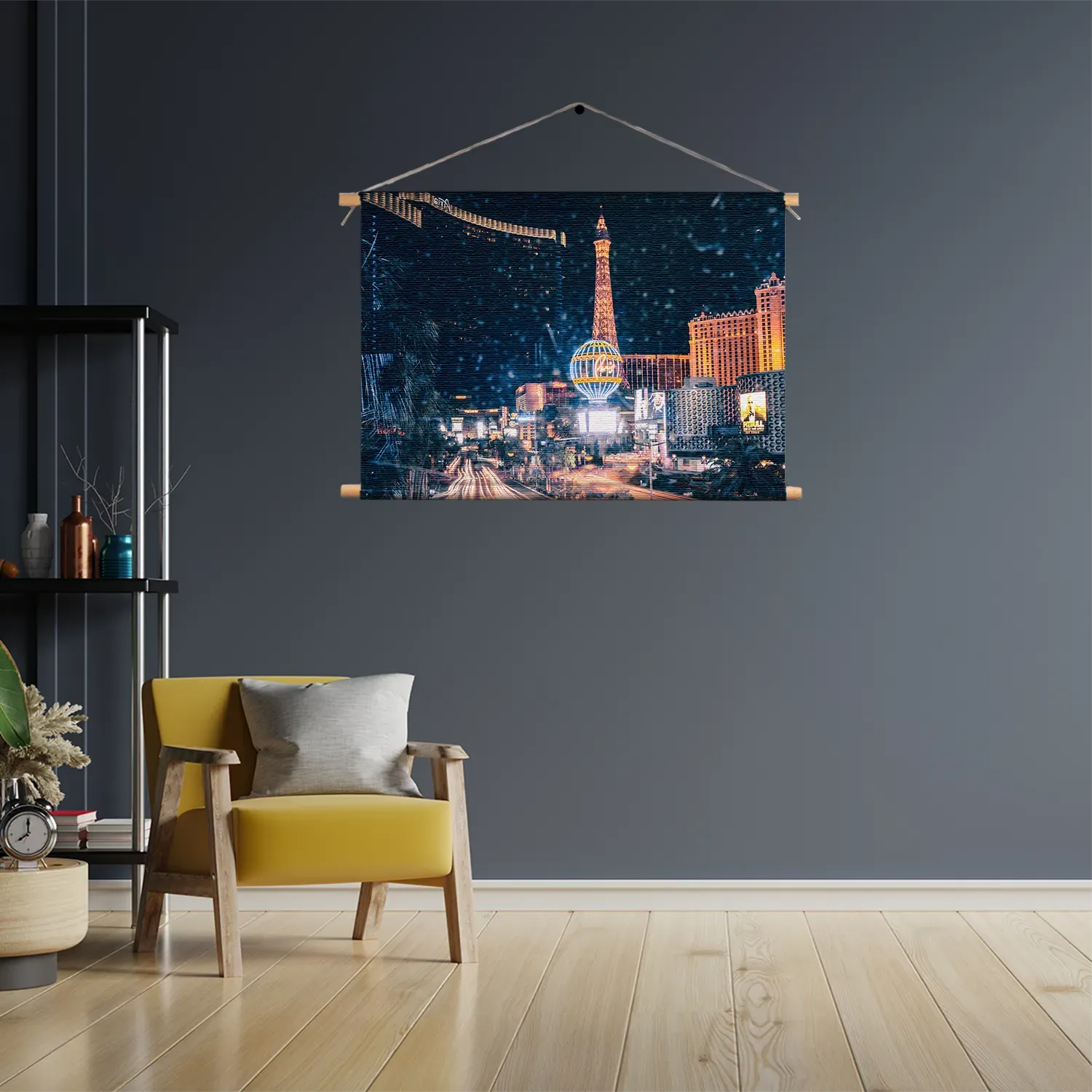 Textielposter Las Vegas at Night Rechthoek Horizontaal Template TP 50 70 Horizontaal Steden 16 3