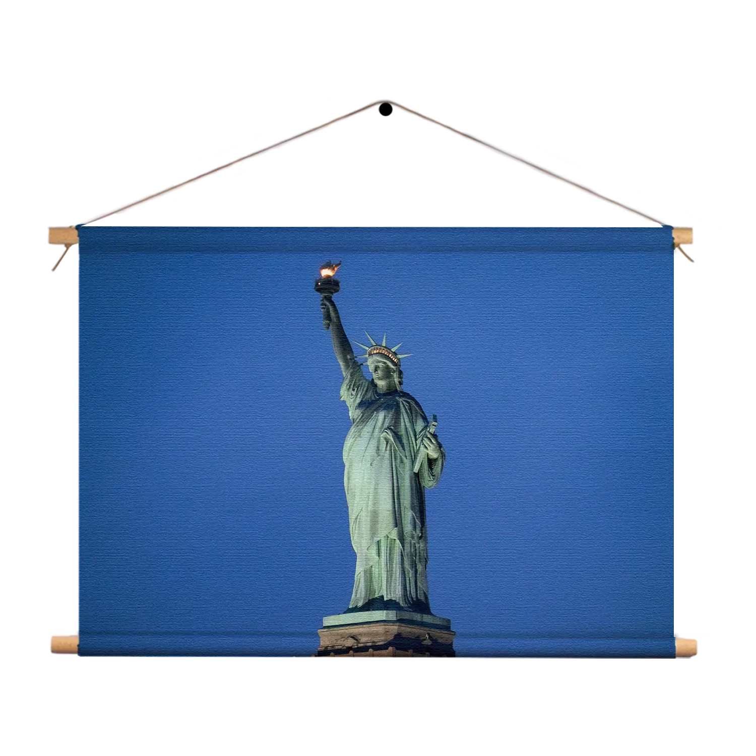 Textielposter Vrijheidsbeeld New York Donker 01 Rechthoek Horizontaal Template TP 50 70 Horizontaal Steden 18 1