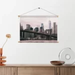 Textielposter Brooklyn Bridge New York Rechthoek Horizontaal Template TP 50 70 Horizontaal Steden 24 2
