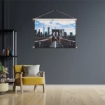Textielposter Brooklyn Bridge New York Daglicht Rechthoek Horizontaal Template TP 50 70 Horizontaal Steden 32 3