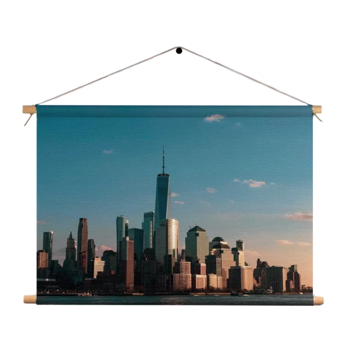 Textielposter New York Gebouwen Skyline Rechthoek Horizontaal Template TP 50 70 Horizontaal Steden 36 1