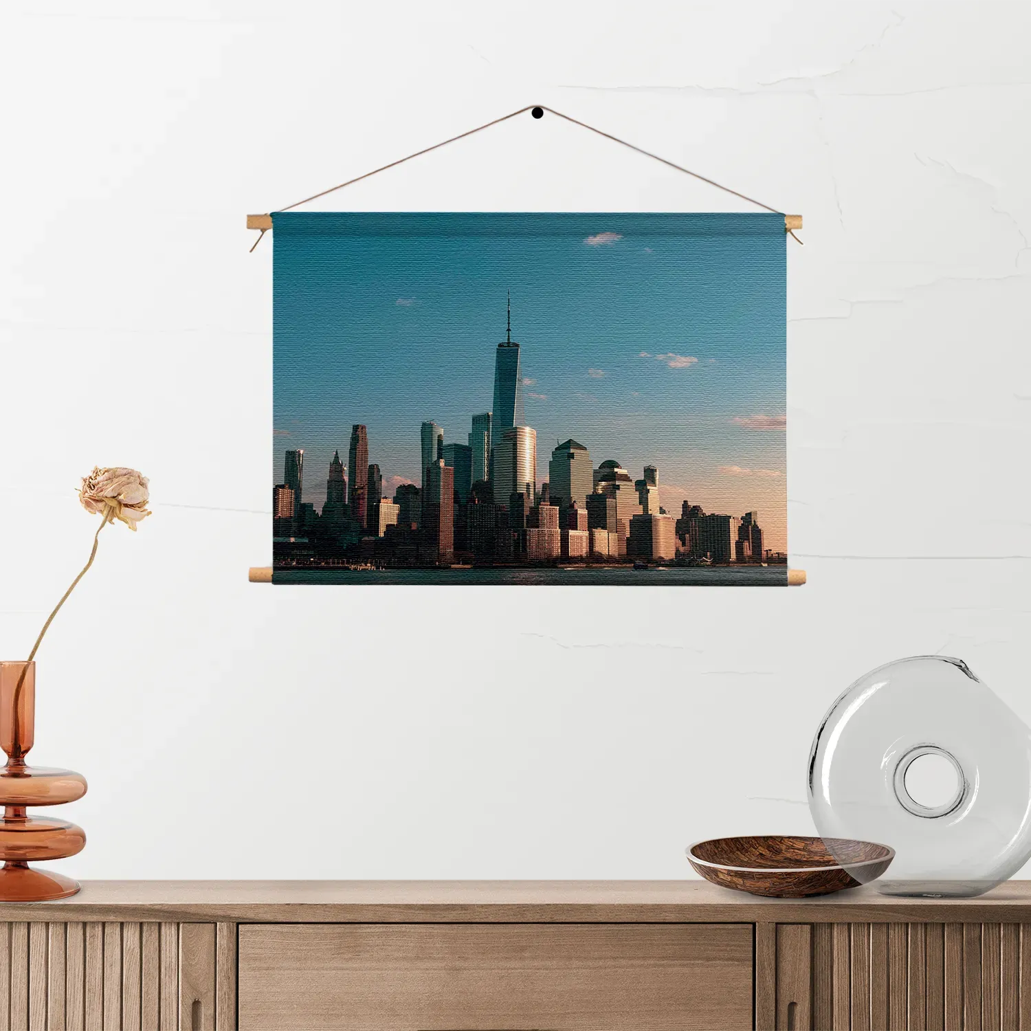 Textielposter New York Gebouwen Skyline Rechthoek Horizontaal Template TP 50 70 Horizontaal Steden 36 2