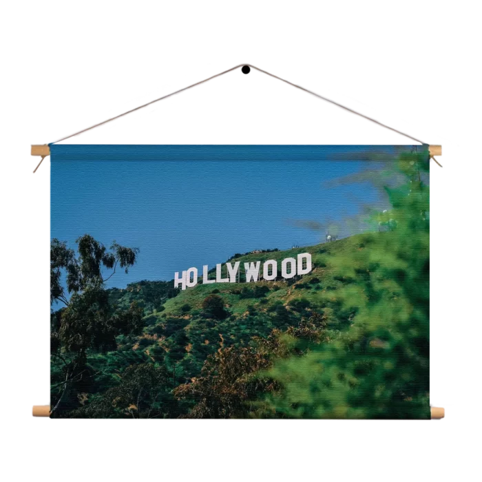 Textielposter Hollywood Letters Rechthoek Horizontaal Template TP 50 70 Horizontaal Steden 40 1