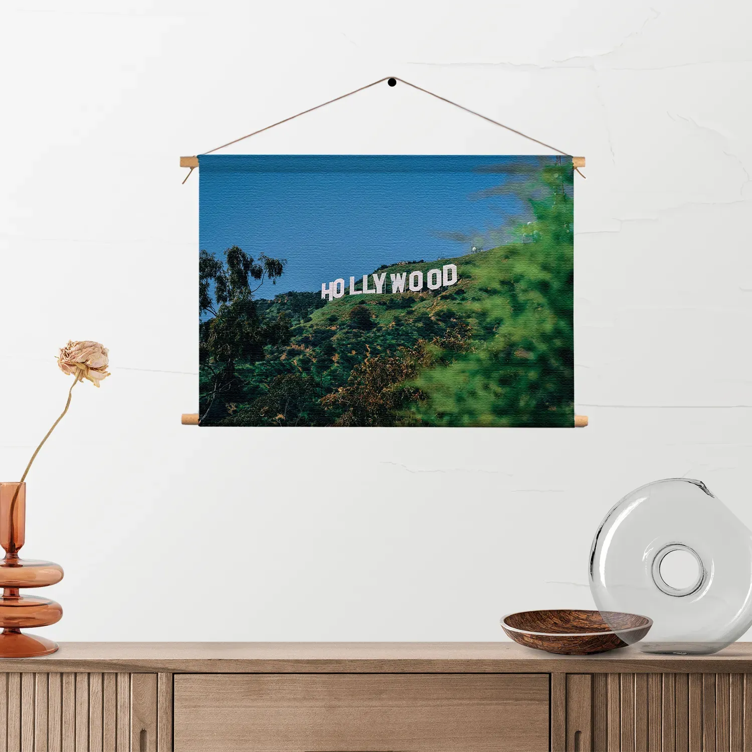 Textielposter Hollywood Letters Rechthoek Horizontaal Template TP 50 70 Horizontaal Steden 40 2